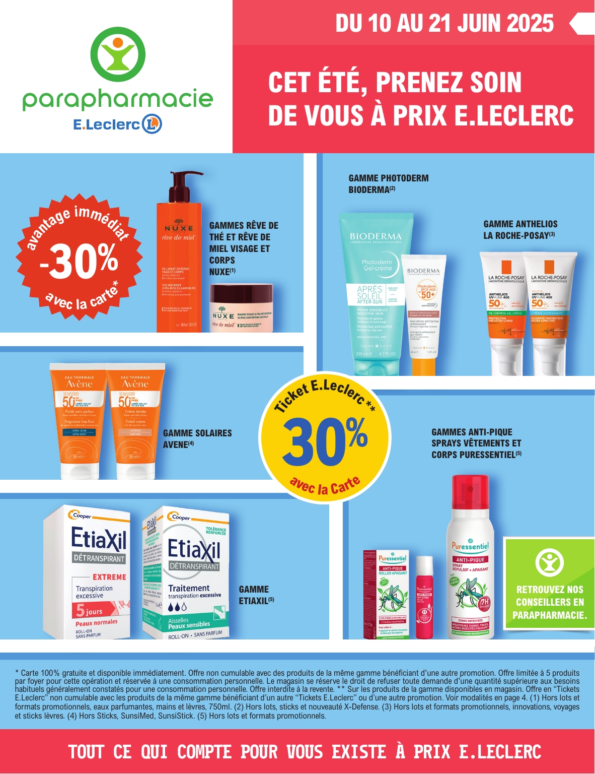 Catalogue E.Leclerc - Prospectus préparation Vacances valable du 10/06 au 21/06