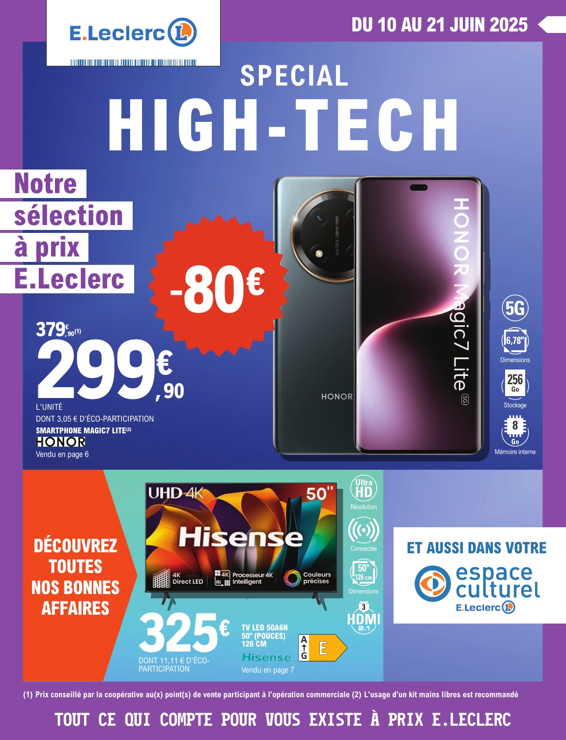 Catalogue E.Leclerc - HIGH-TECH valable du 10/06 au 21/06