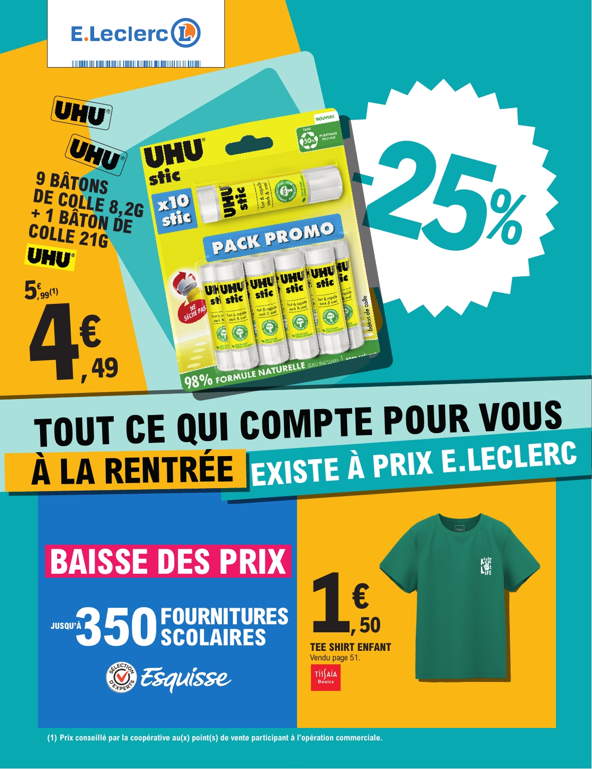 Catalogue E.Leclerc - Rentrée des Classes valable du 29/07 au 06/09