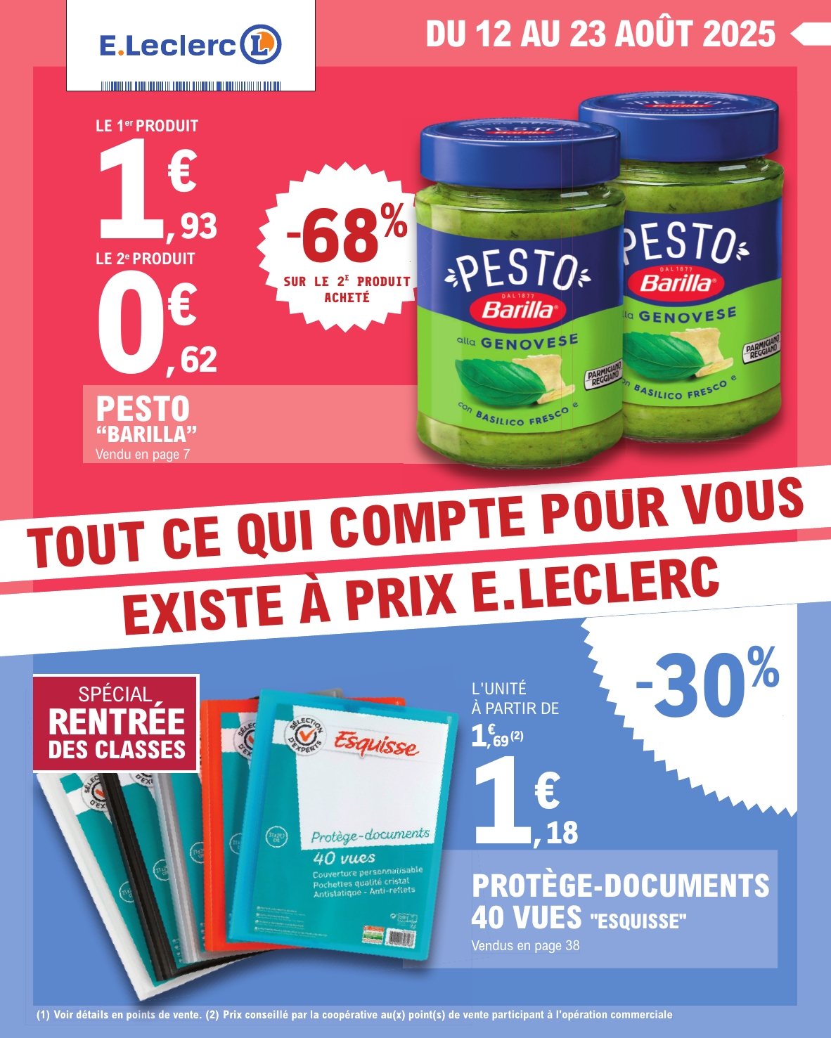 Catalogue E.Leclerc valable du 12/08 au 23/08