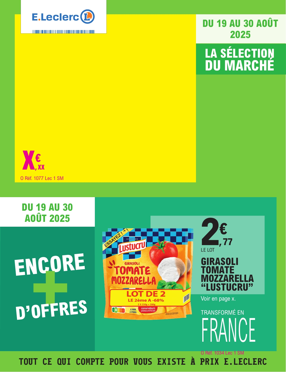 Catalogue E.Leclerc valable du 19/08 au 30/08