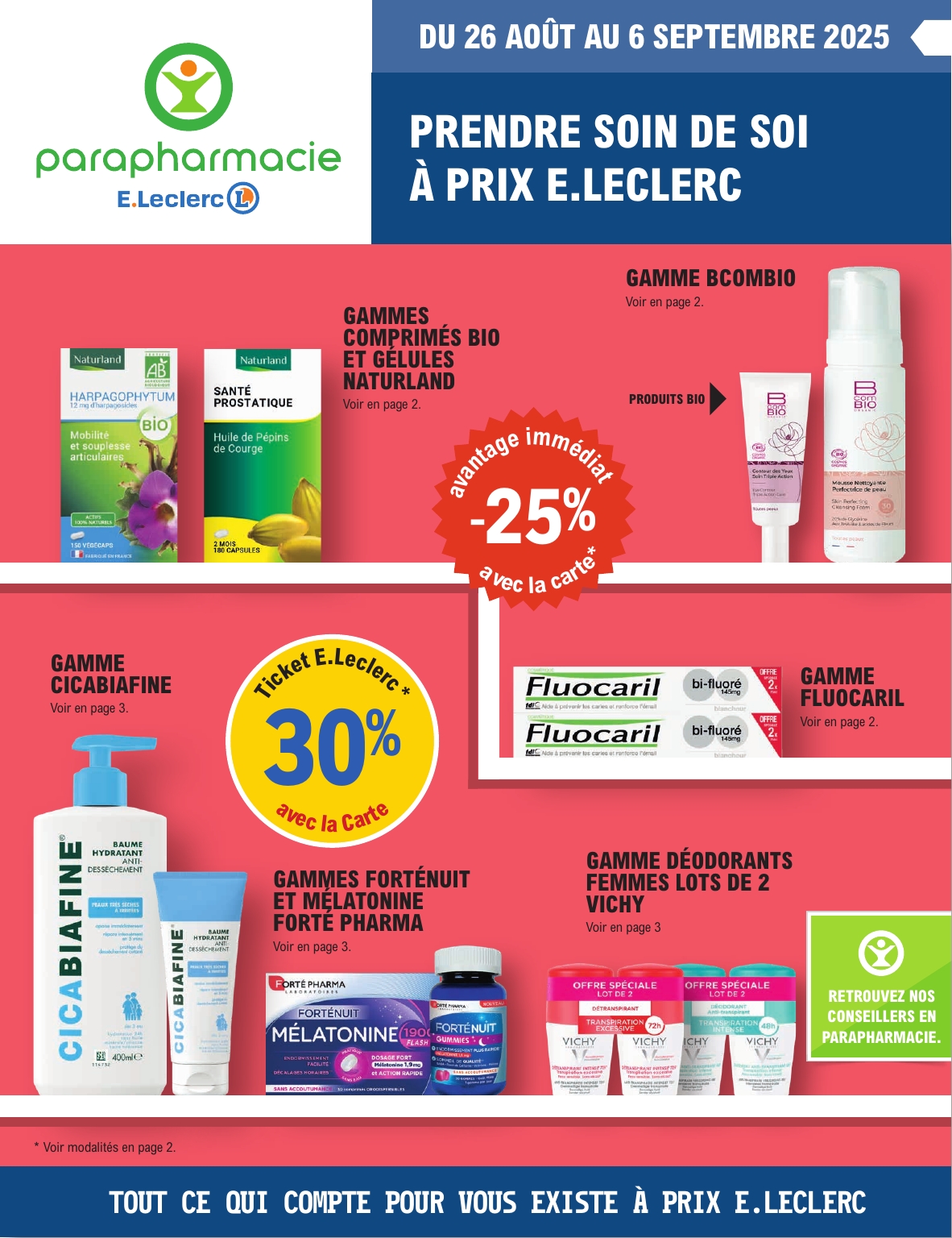 Catalogue E.Leclerc - Prospectus Rentrée valable du 26/08 au 06/09