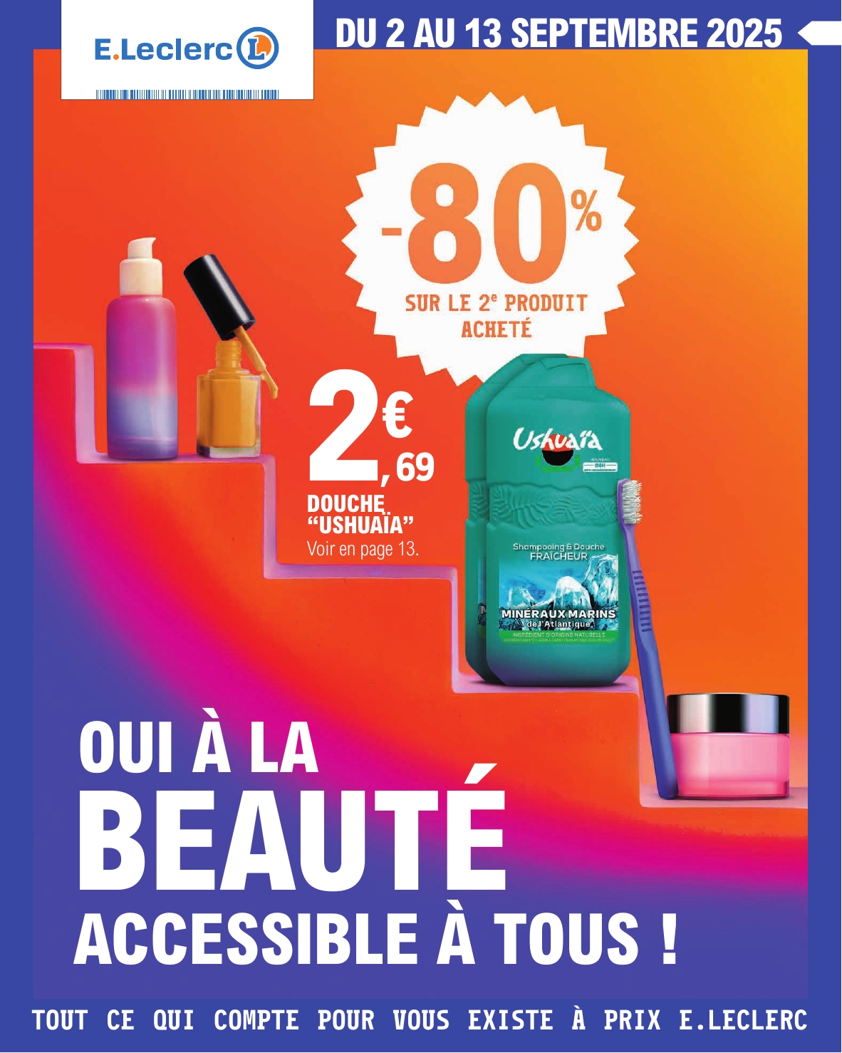 Catalogue E.Leclerc - Spécial Beauté valable du 02/09 au 13/09