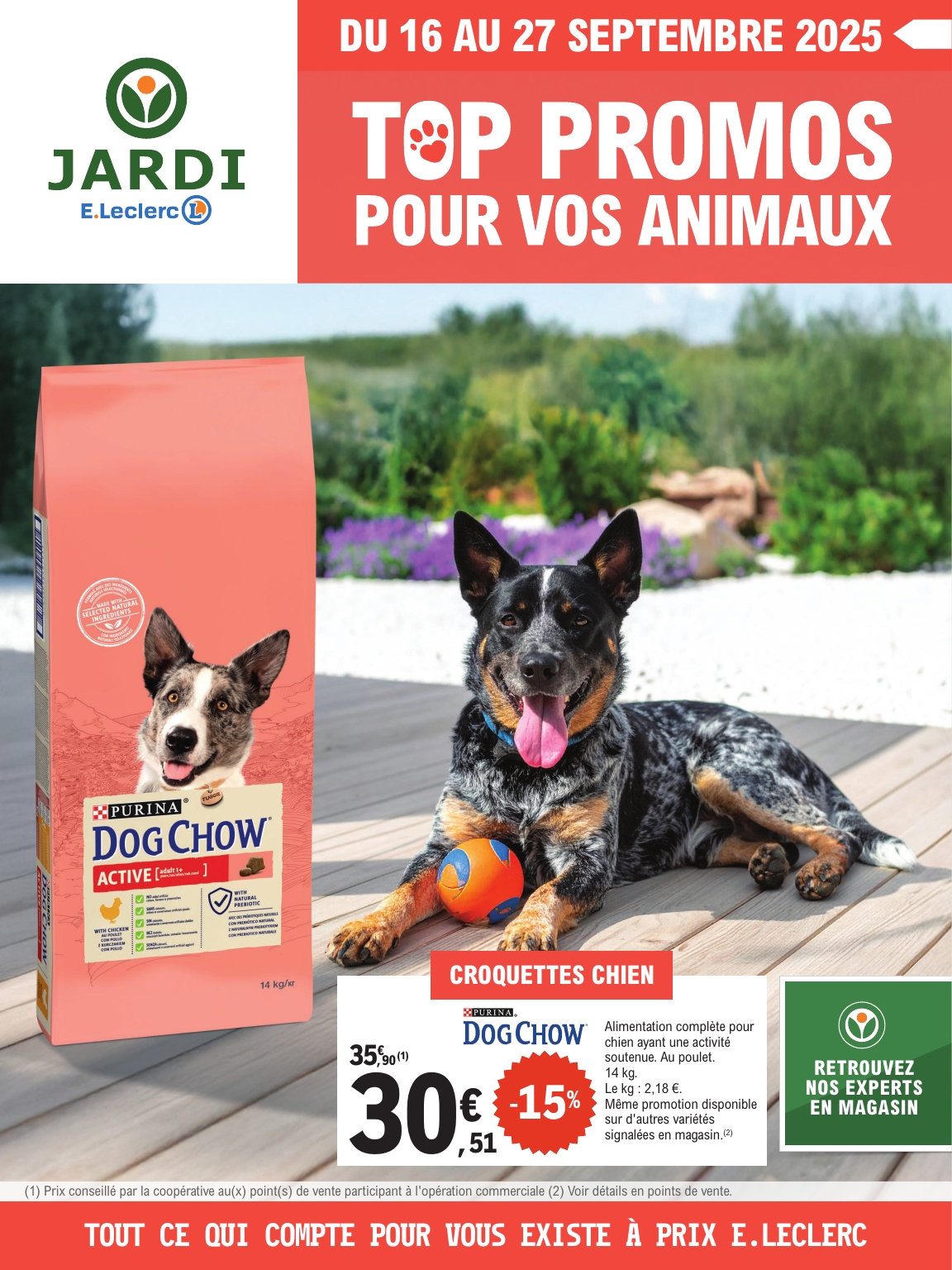 Catalogue E.Leclerc - Animalerie valable du 16/09 au 27/09