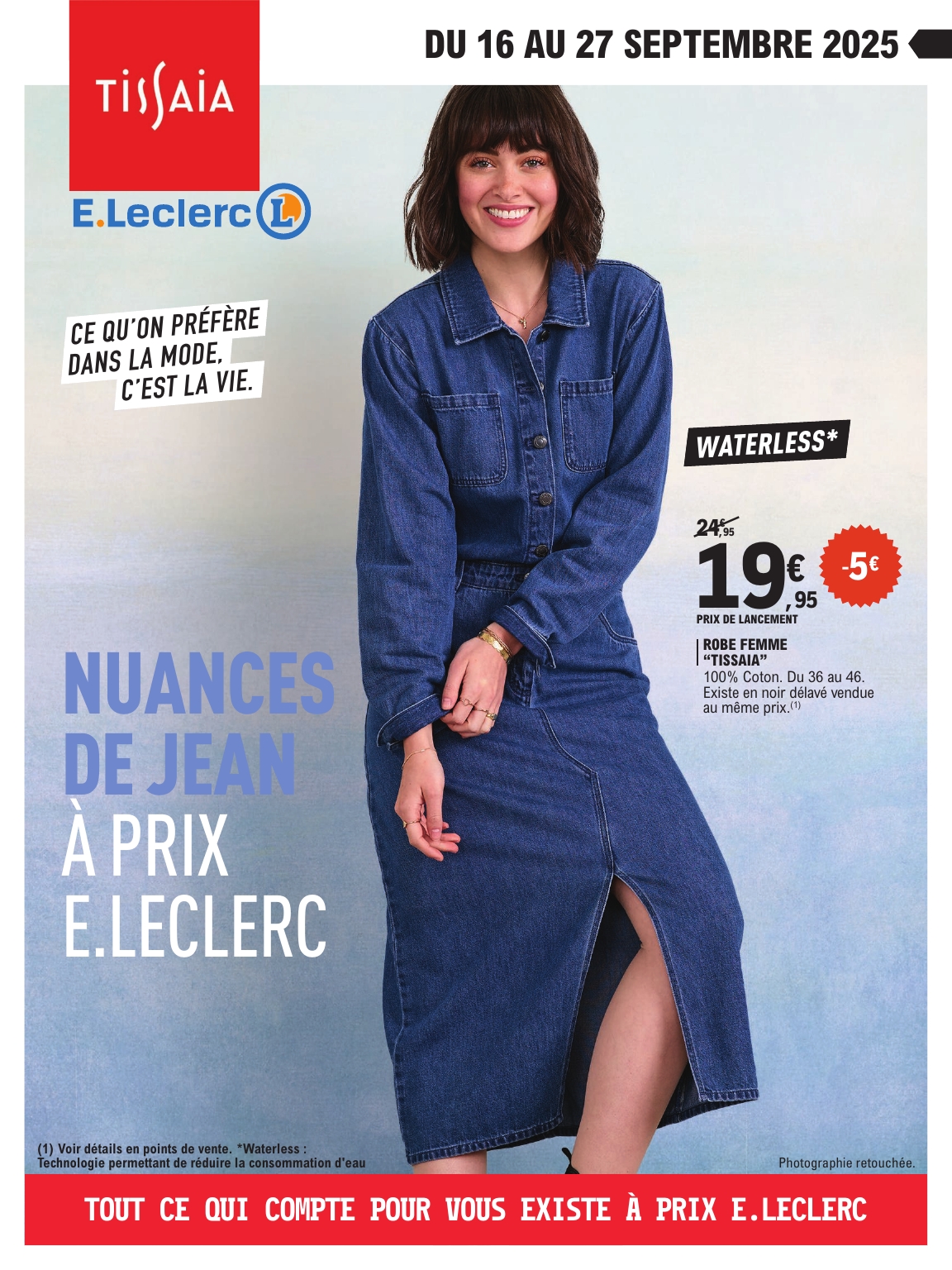Catalogue E.Leclerc - Jeans valable du 16/09 au 27/09