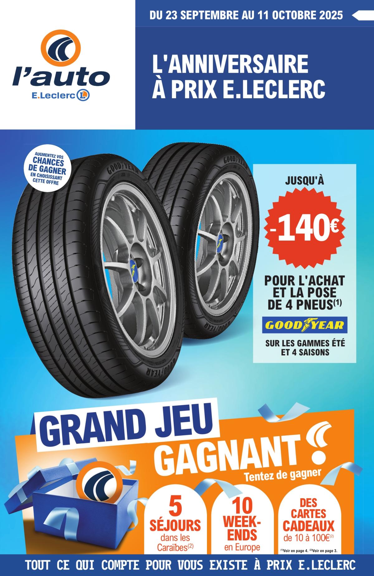 Catalogue E.Leclerc - Auto valable du 23/09 au 11/10