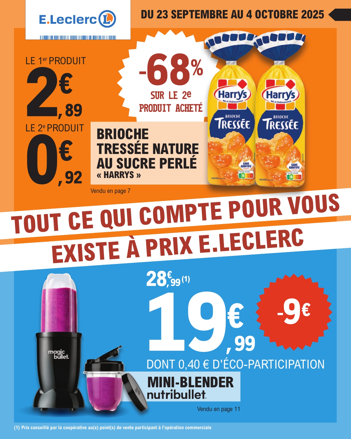 Catalogue E.Leclerc valable du 23/09 au 04/10