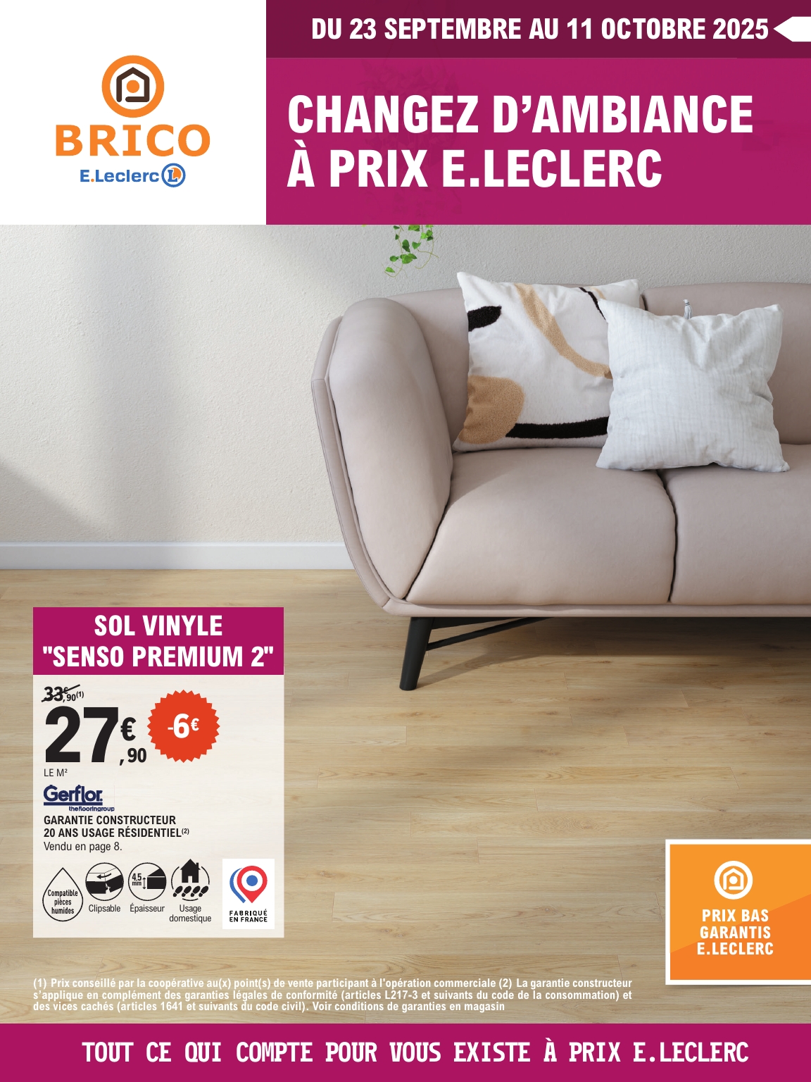 Catalogue E.Leclerc - Brico valable du 23/09 au 11/10