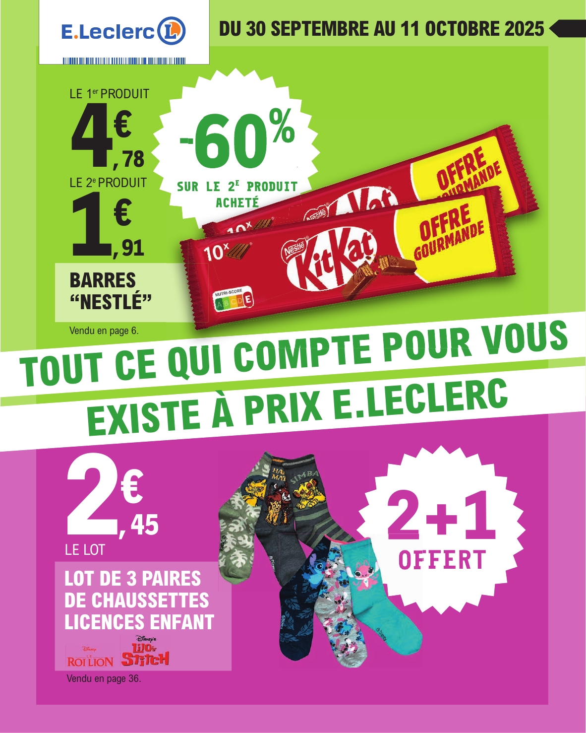 Catalogue E.Leclerc valable du 30/09 au 11/10