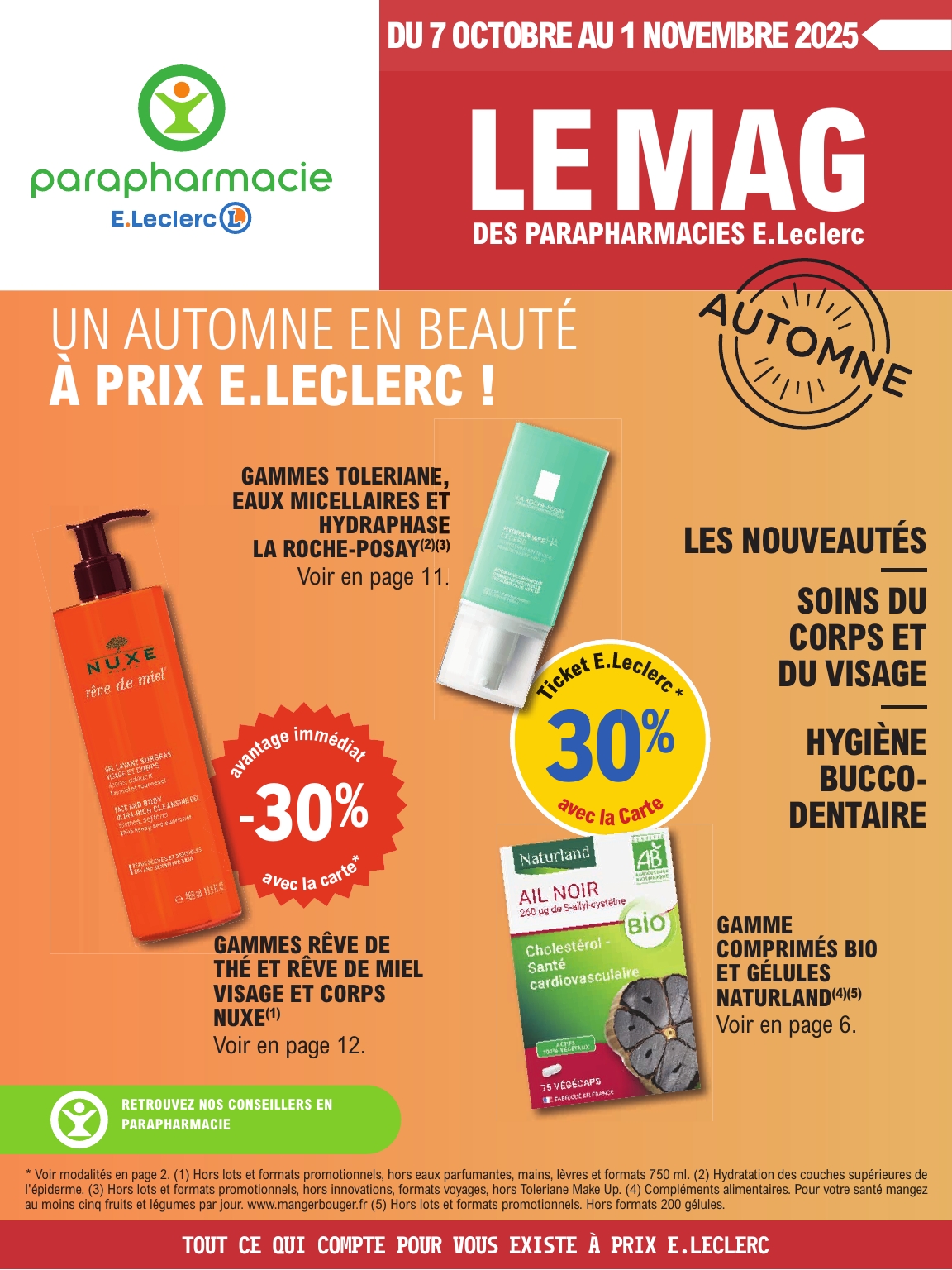 Catalogue E.Leclerc - Magazine Automne valable du 07/10 au 01/11