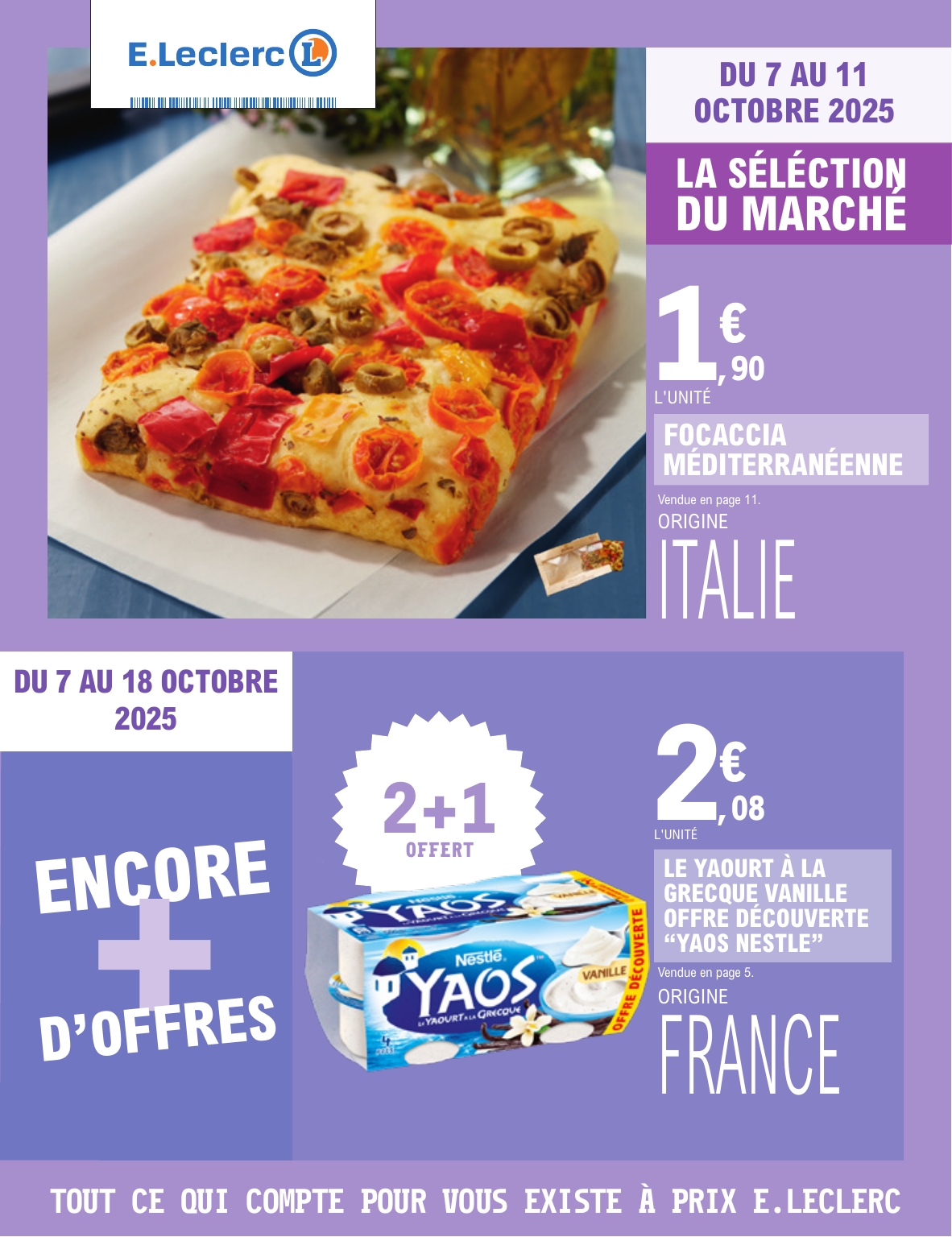 Catalogue E.Leclerc valable du 07/10 au 18/10