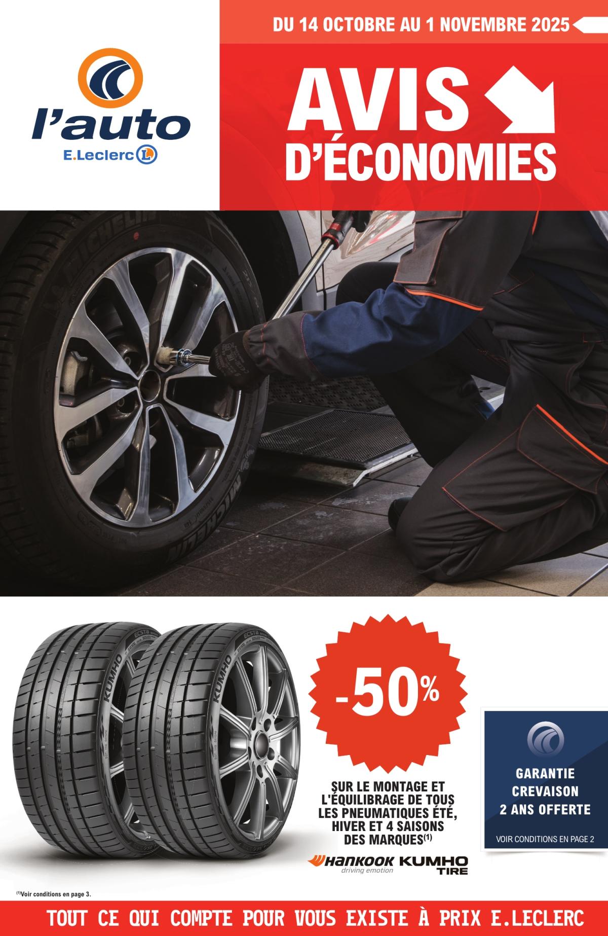 Catalogue E.Leclerc - Auto valable du 14/10 au 01/11