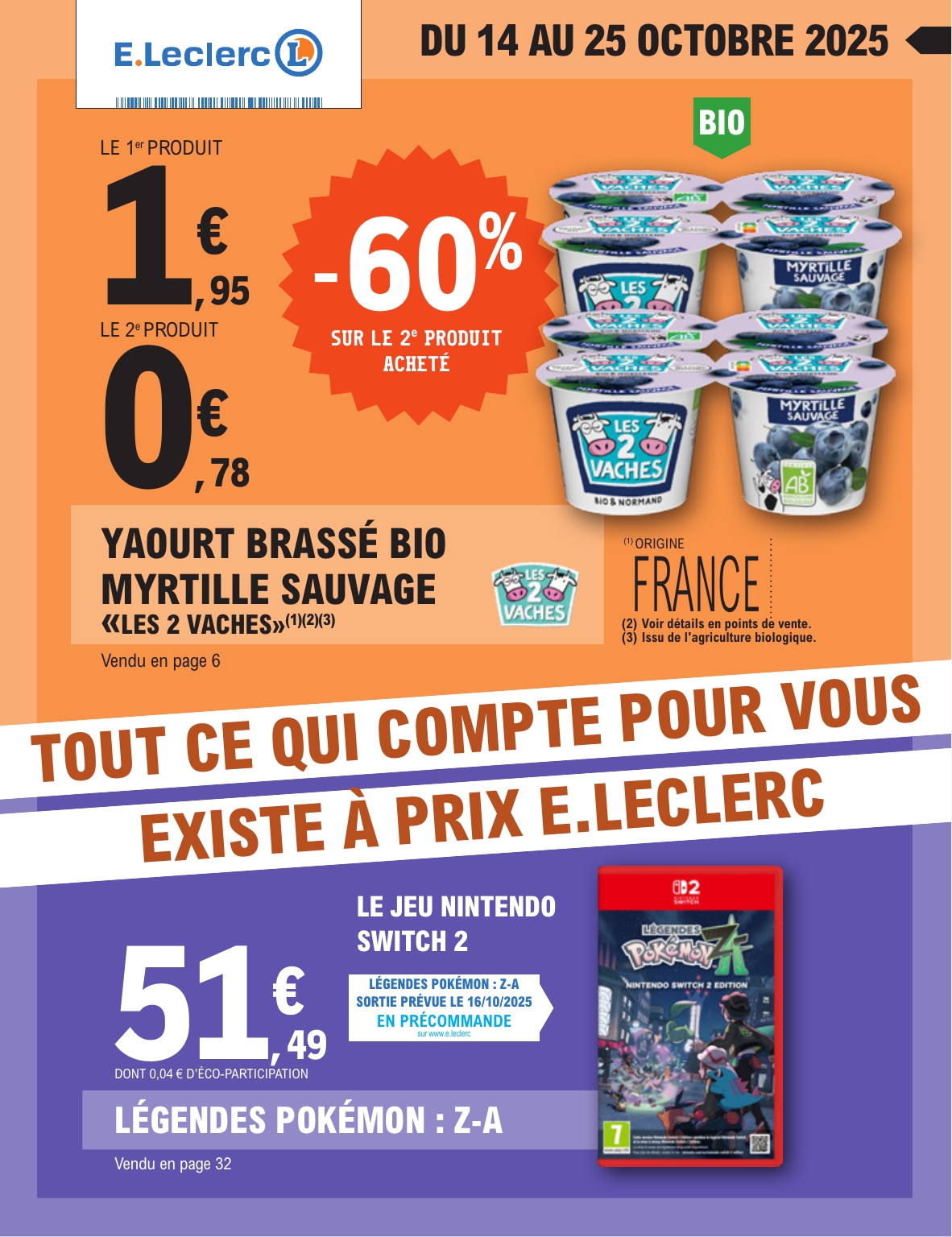 Catalogue E.Leclerc valable du 14/10 au 25/10