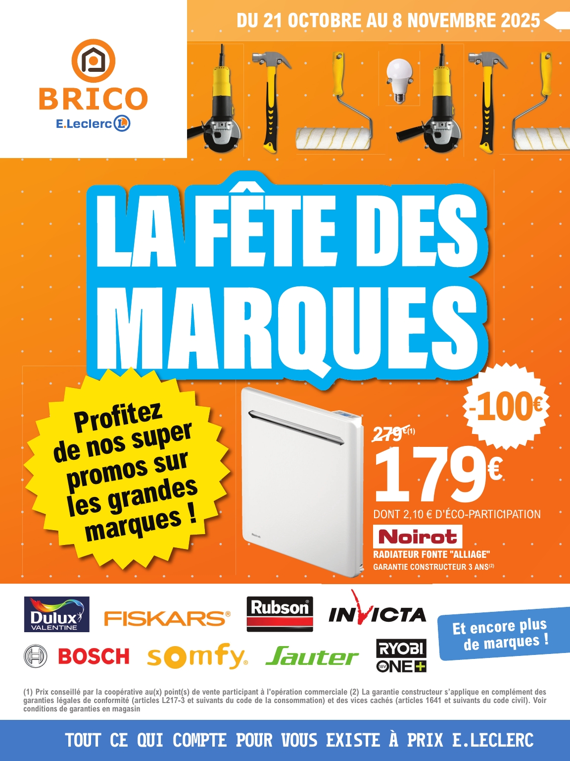 Catalogue E.Leclerc - Trafic Brico valable du 21/10 au 08/11