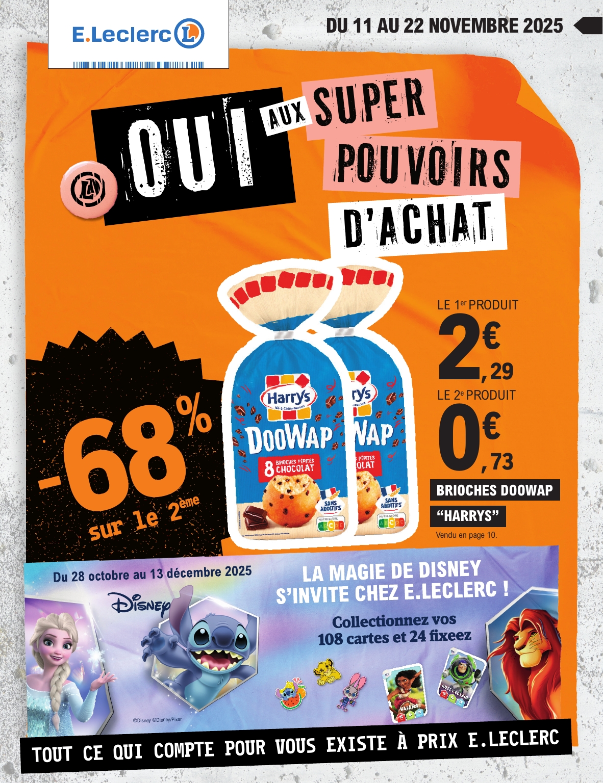 Catalogue E.Leclerc - Super Pouvoirs d'Achat valable du 11/11 au 22/11