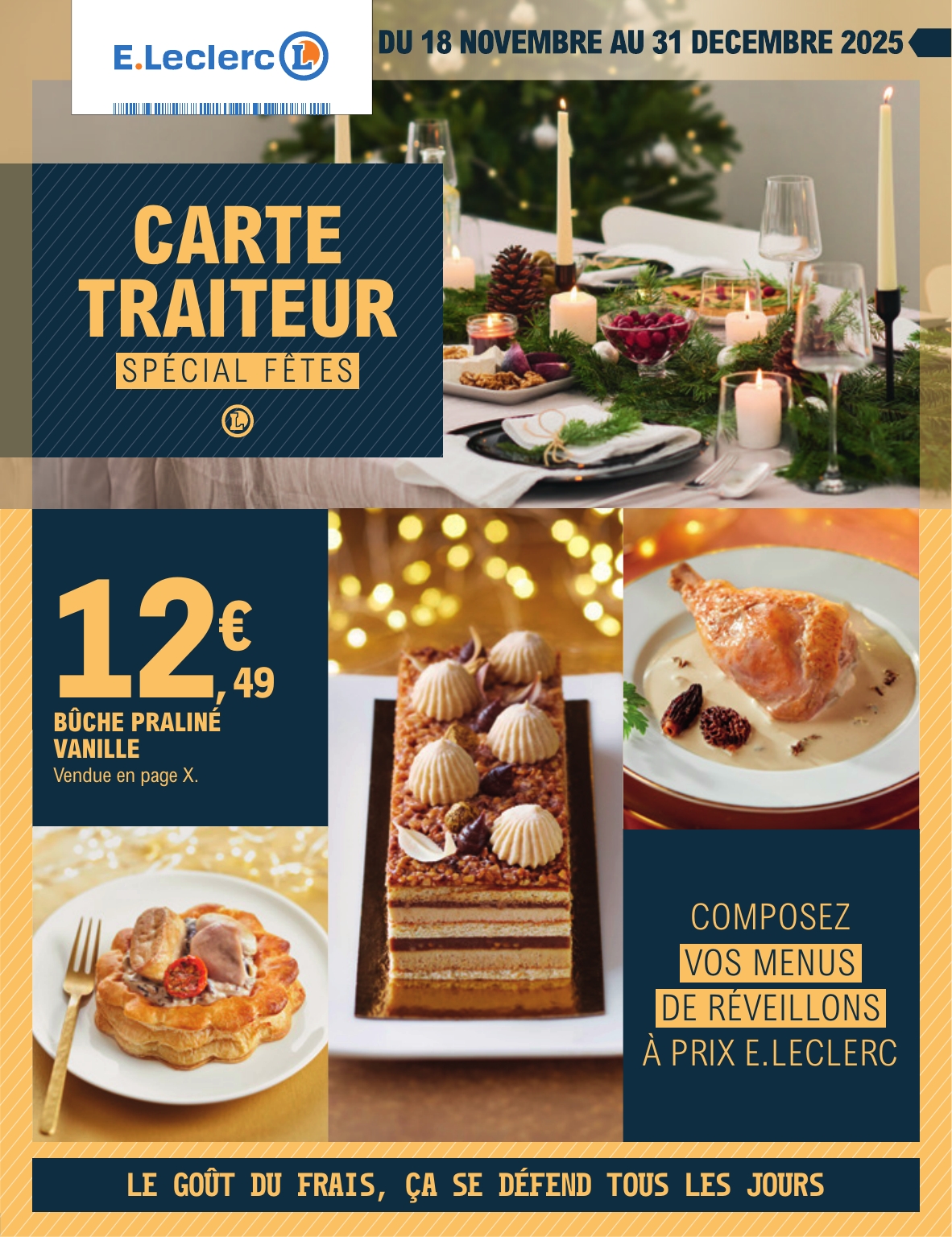 Catalogue E.Leclerc - Carte Traiteur valable du 18/11 au 31/12