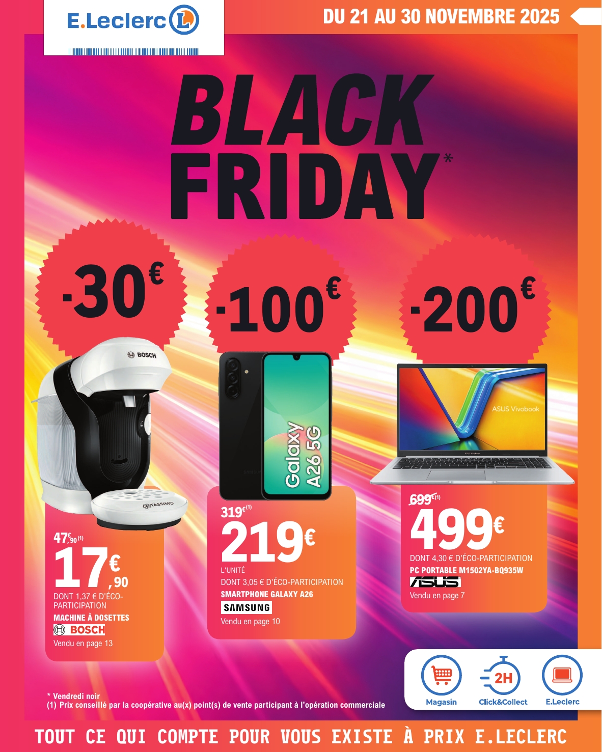 Catalogue E.Leclerc - Black Friday valable du 21/11 au 30/11