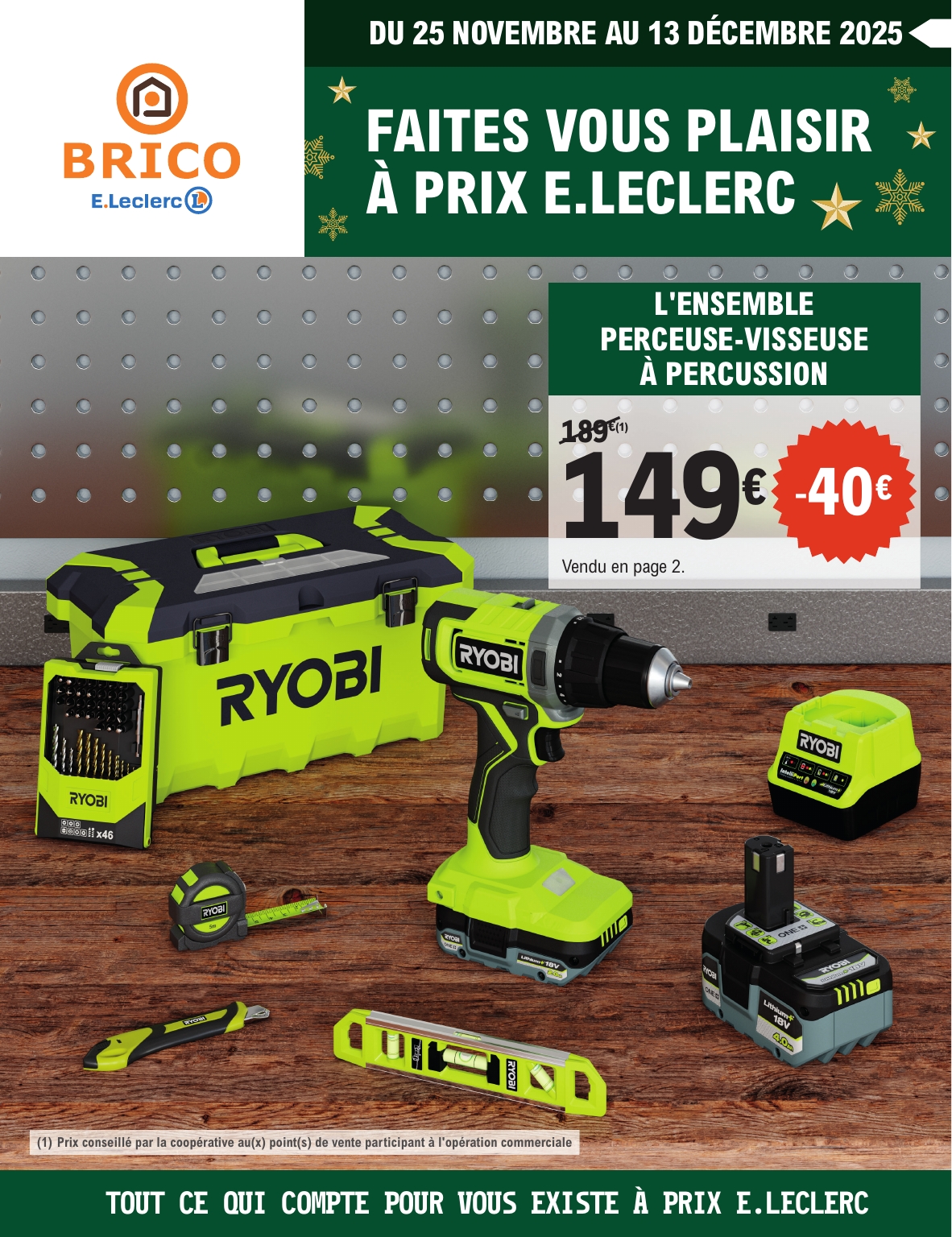 Catalogue E.Leclerc - Brico valable du 25/11 au 13/12