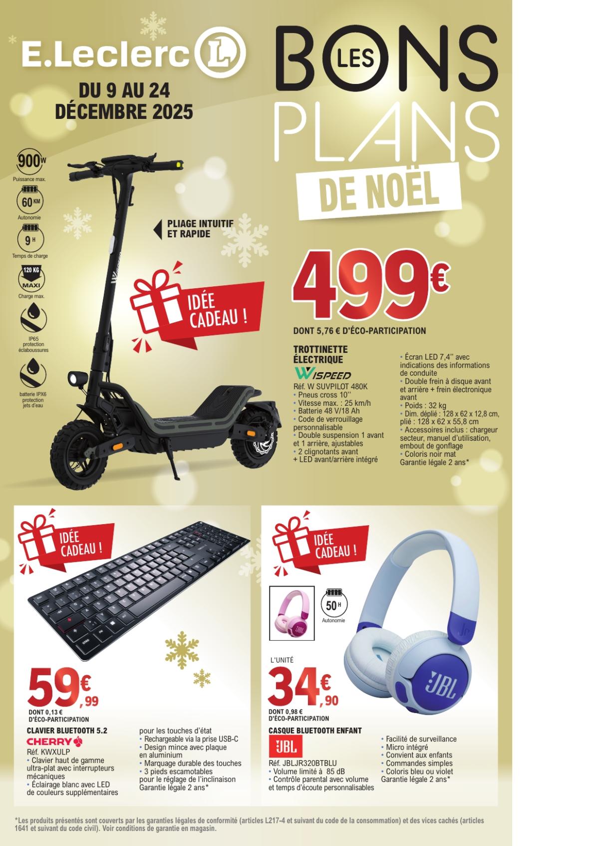 Catalogue E.Leclerc - Bons Plans Noël valable du 09/12 au 24/12