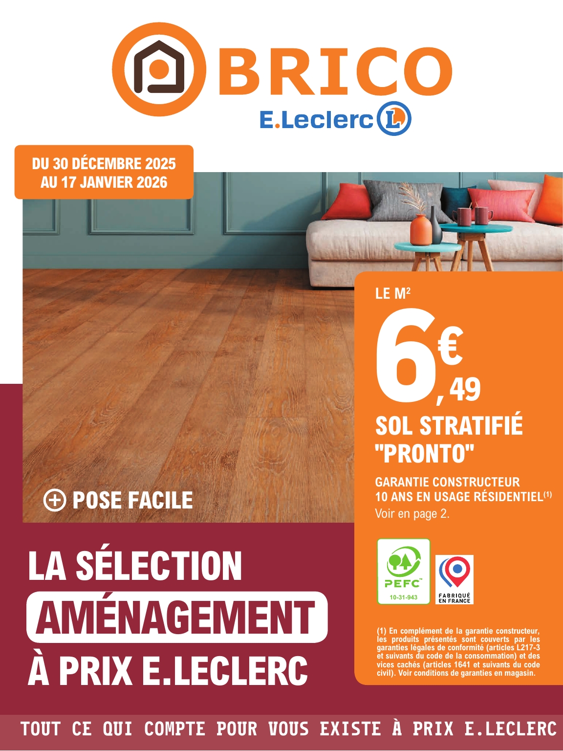 Catalogue E.Leclerc - Brico valable du 30/12 au 17/01