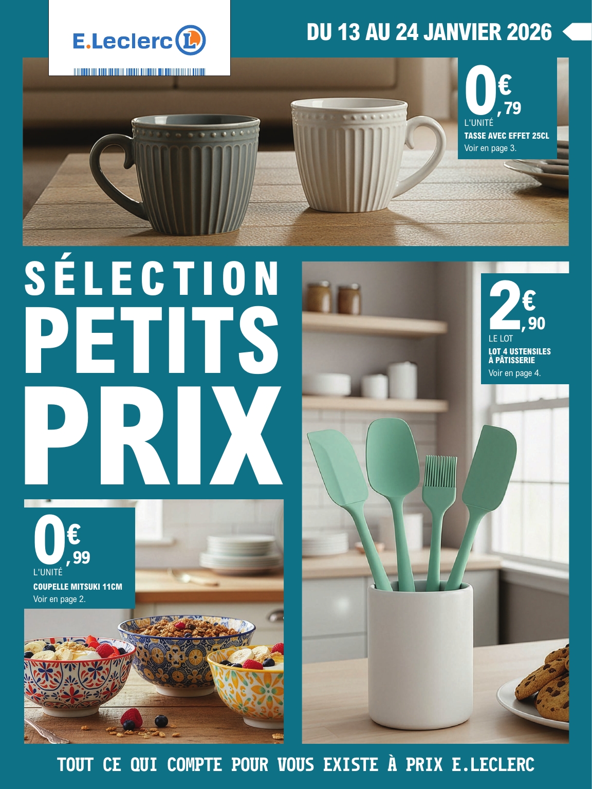 Catalogue E.Leclerc - Petits Prix valable du 13/01 au 24/01