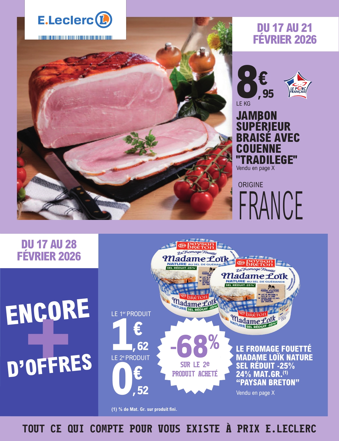 Catalogue E.Leclerc valable du 17/02/2026 au 28/02/2026