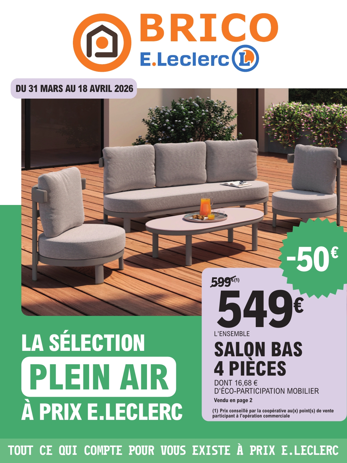 Catalogue E.Leclerc - Brico valable du 31/03/2026 au 18/04/2026