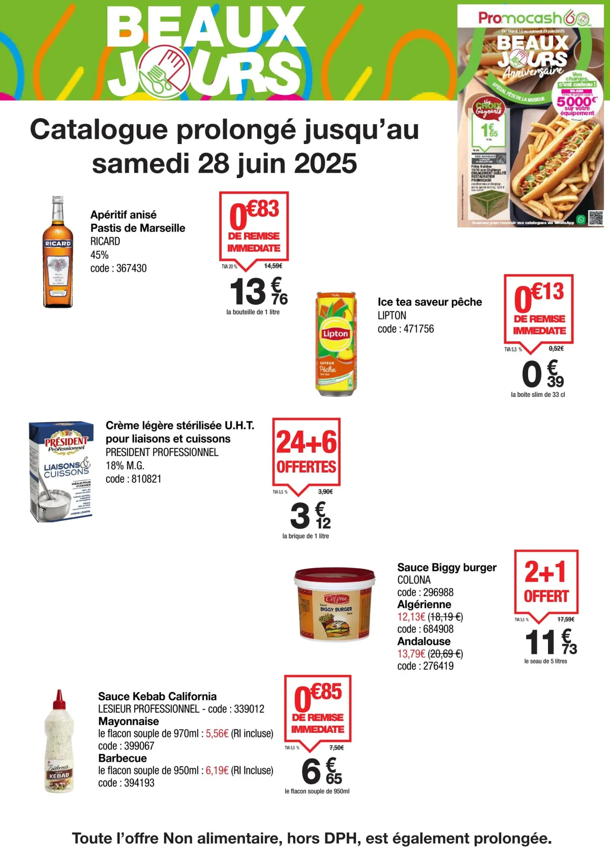 Catalogue Promocash valable du 19/06 au 28/06