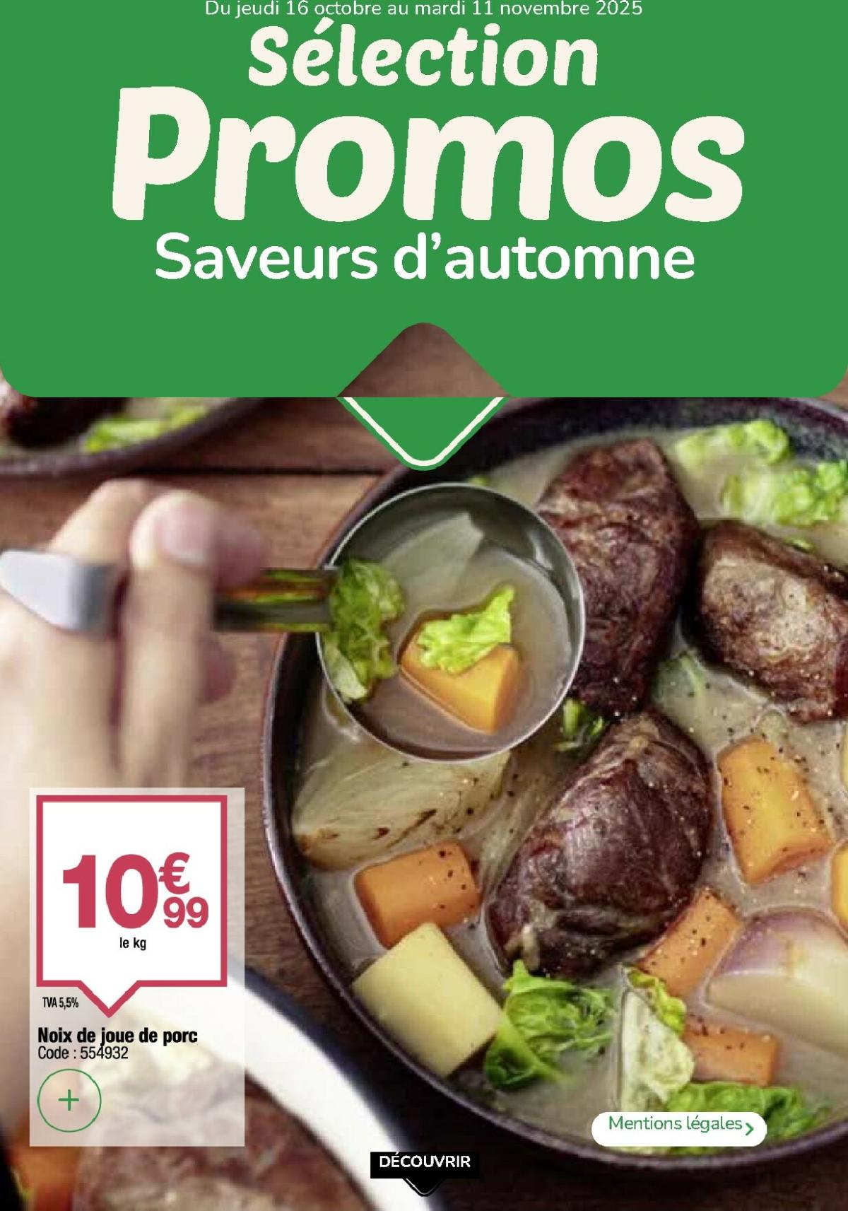 Catalogue Promocash - Sélection Promos valable du 16/10 au 11/11