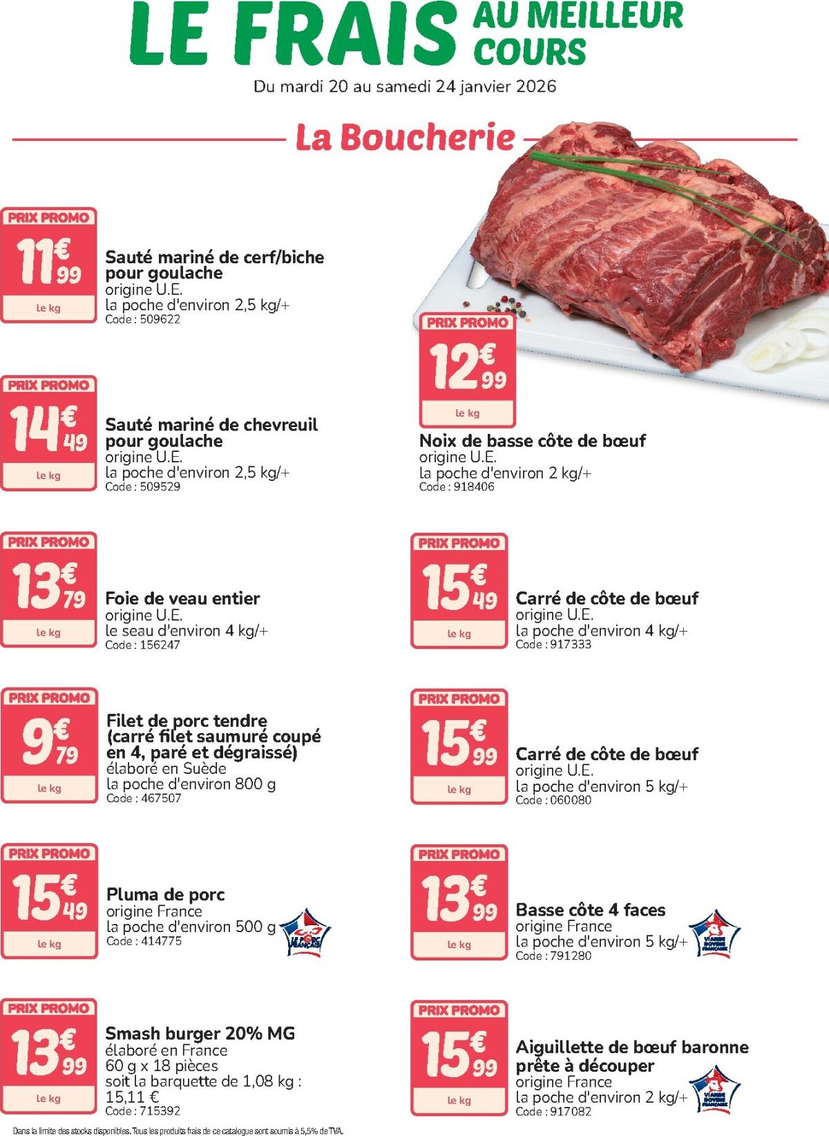 Catalogue Promocash - Le Frais valable du 20/01 au 24/01