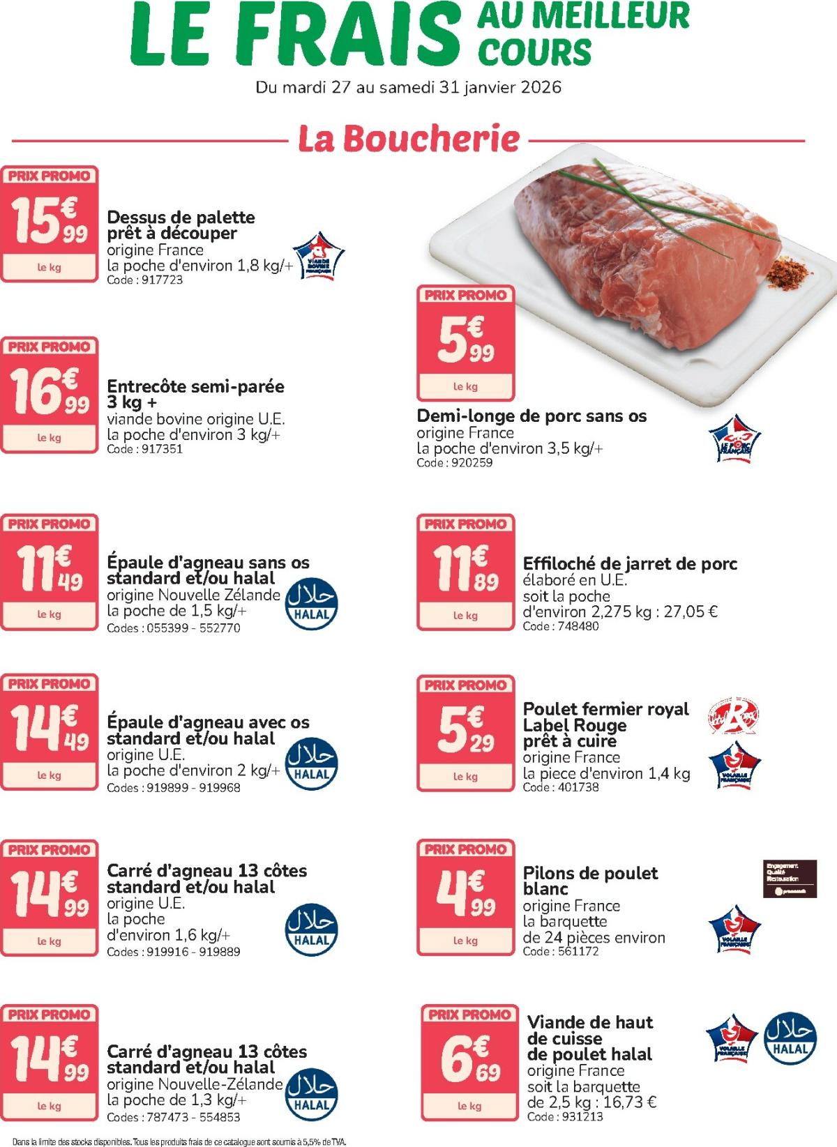 Catalogue Promocash - Le Frais valable du 27/01/2026 au 31/01/2026