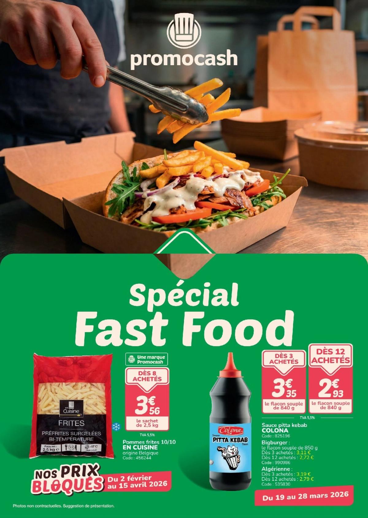 Catalogue Promocash - Fast Food valable du 02/02/2026 au 28/03/2026