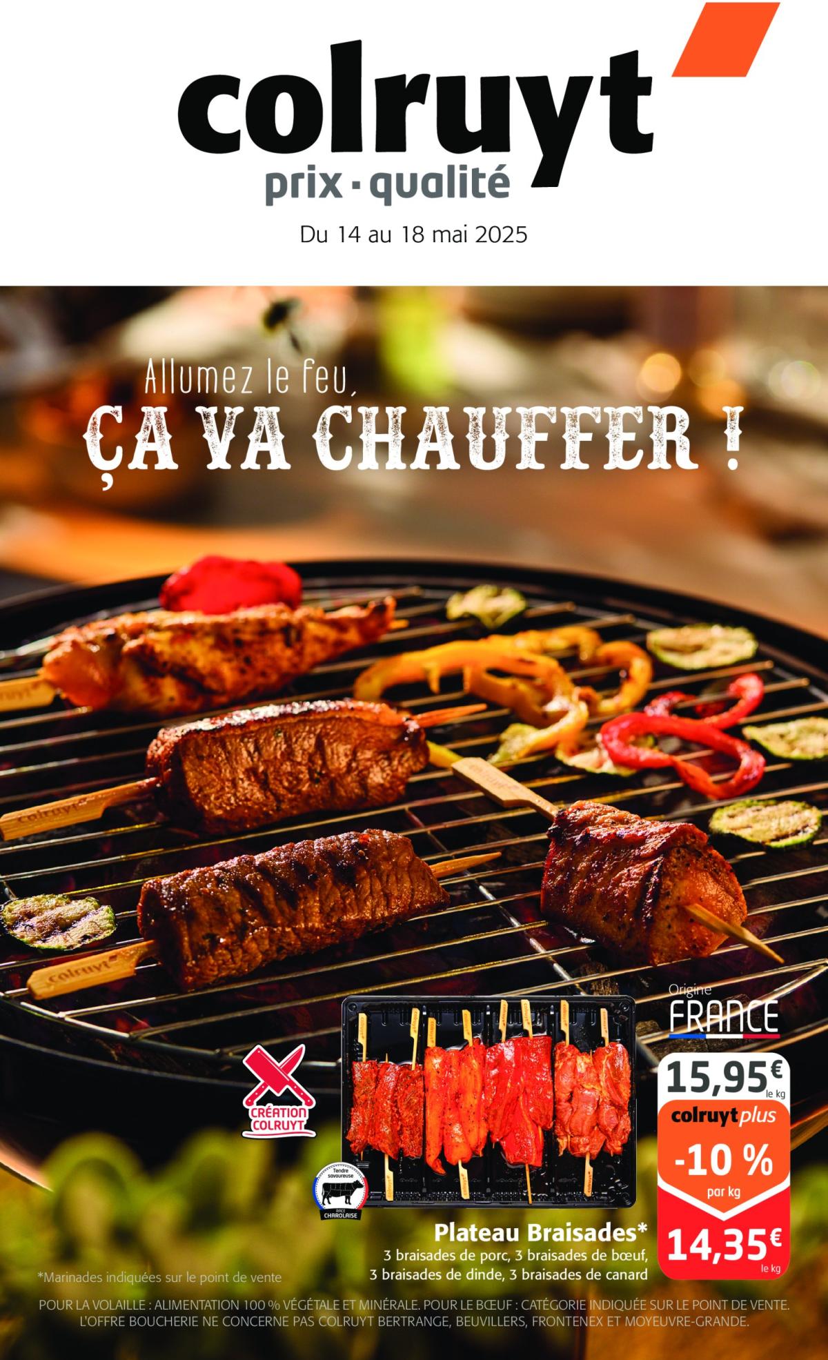 Catalogue Colruyt - Allumez le feu, ça va chauffer ! valable dès 14/05 - 18/05