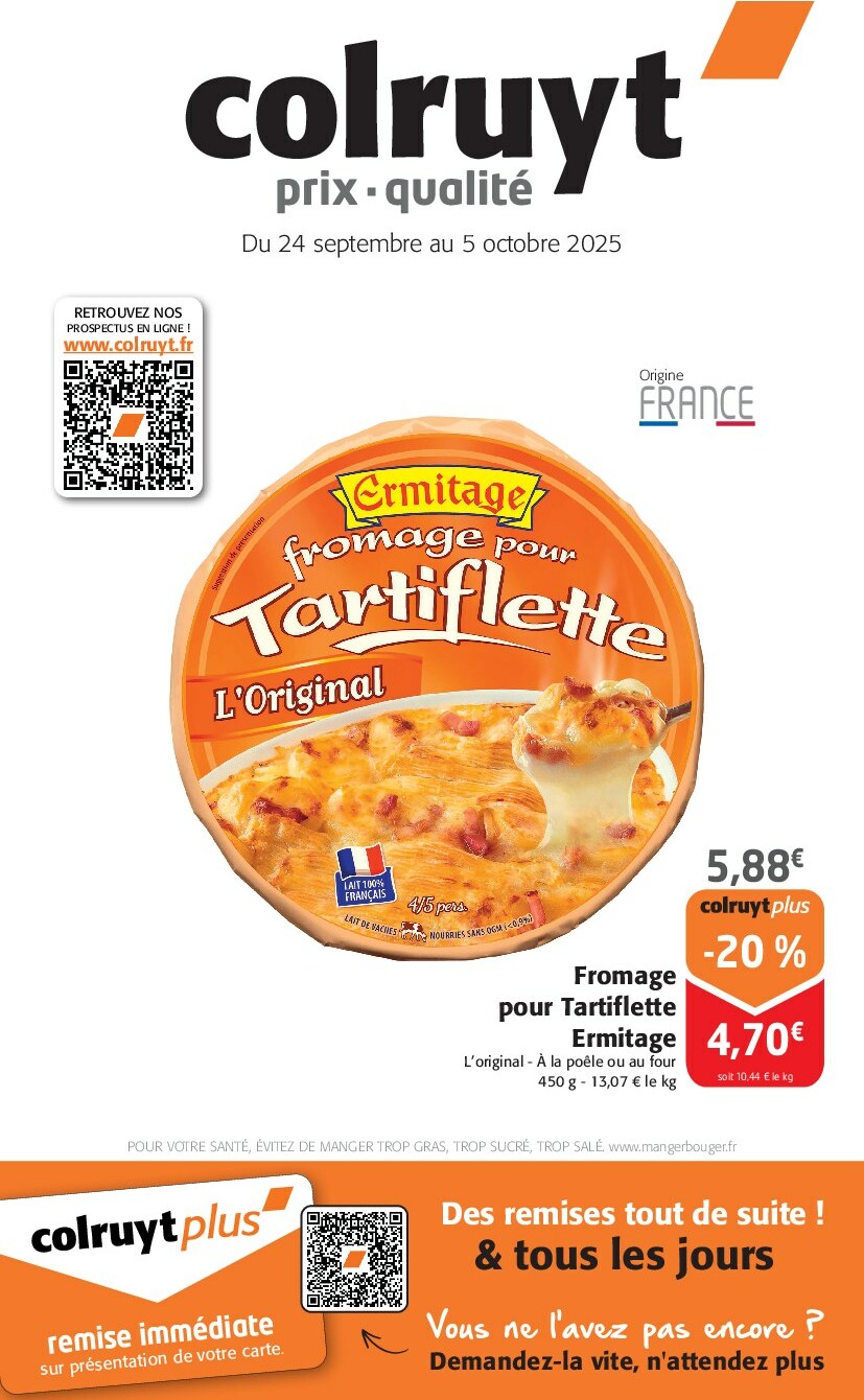 Catalogue Colruyt valable du 24/09 au 05/10