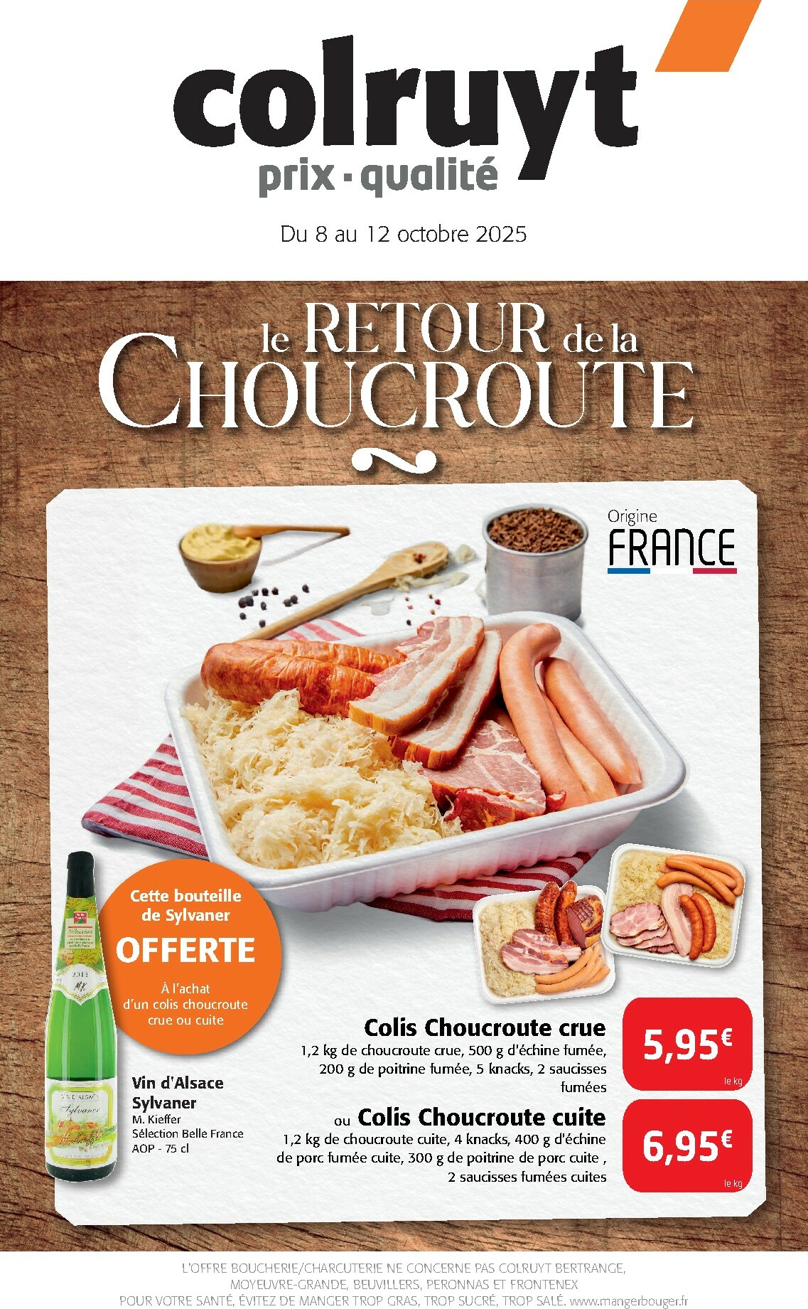 Catalogue Colruyt valable du 08/10 au 12/10