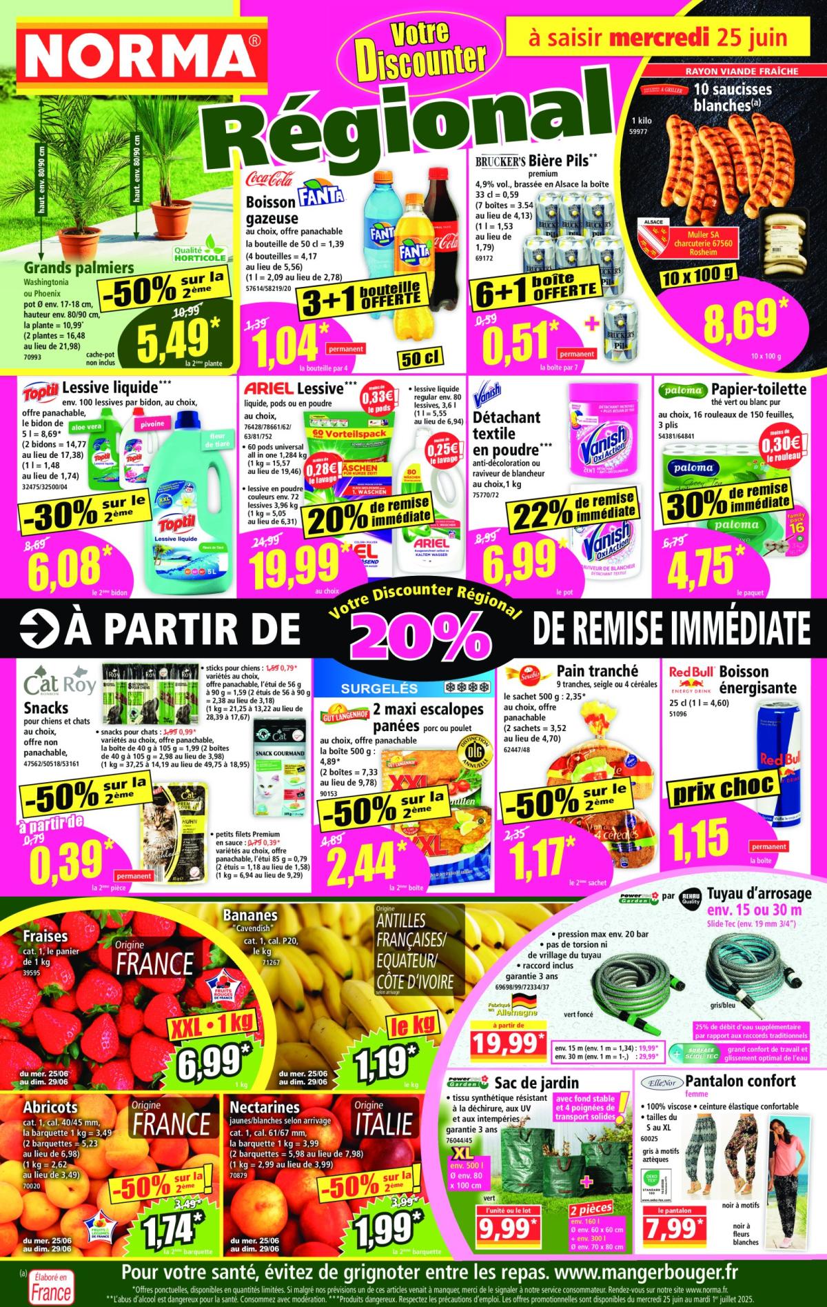 Catalogue NORMA valable du 25/06 au 01/07
