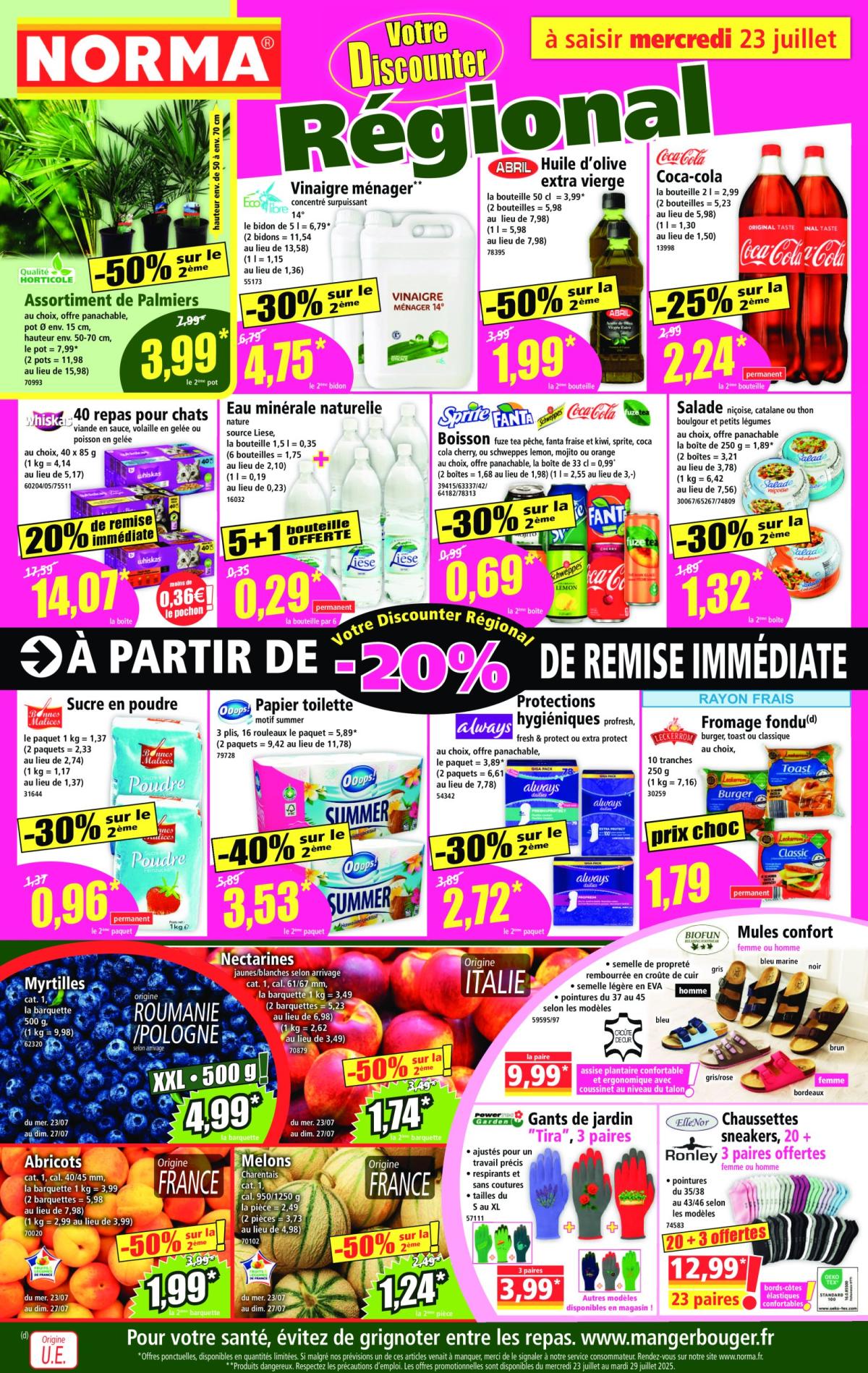 Catalogue NORMA valable du 23/07 au 29/07