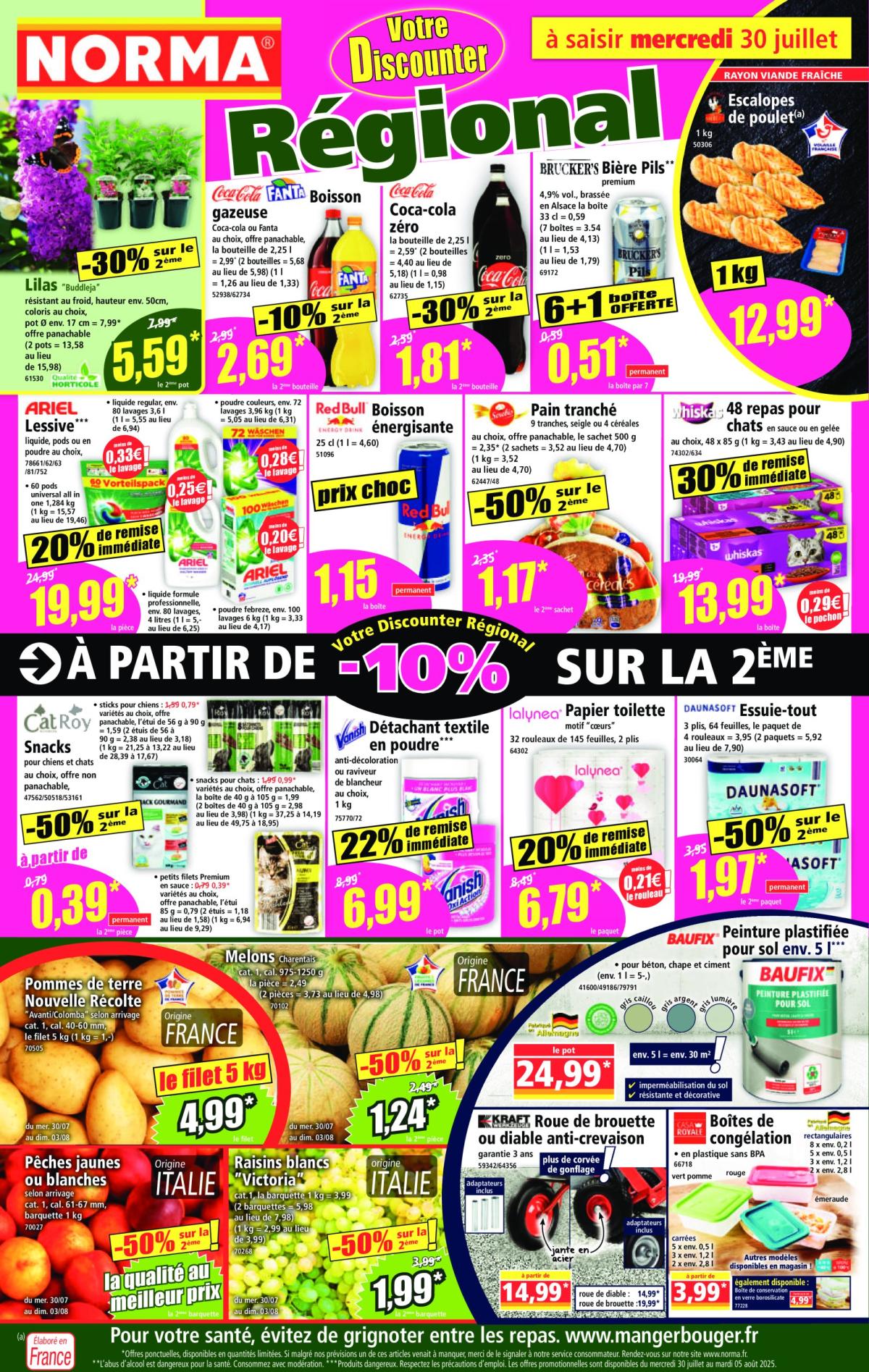 Catalogue NORMA valable du 30/07 au 05/08