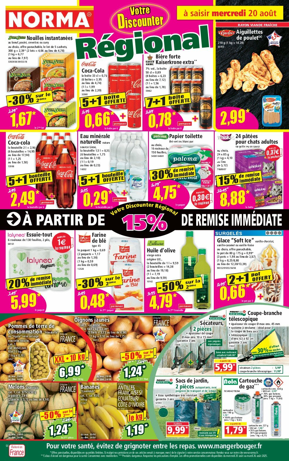 Catalogue NORMA valable du 20/08 au 26/08