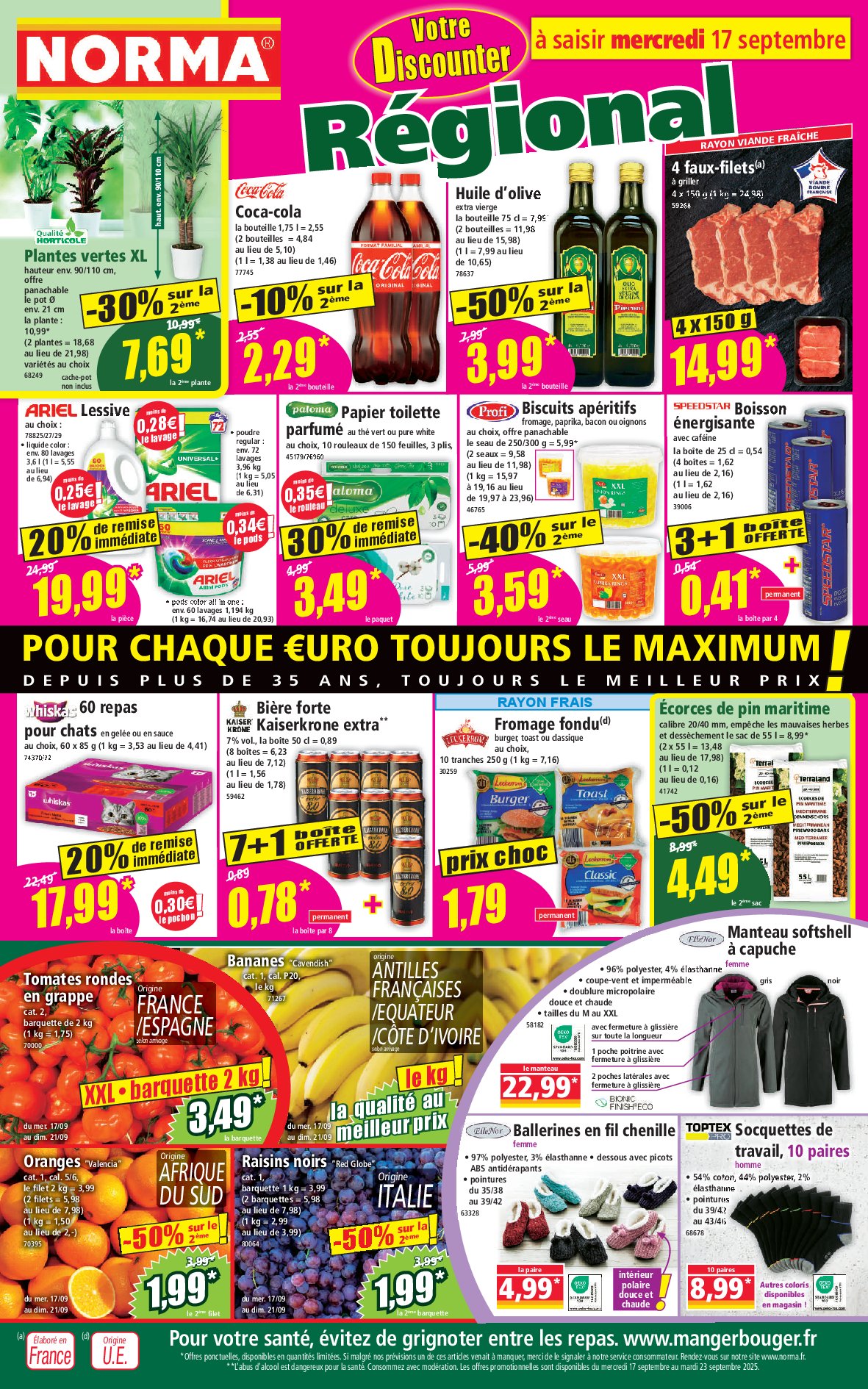 Catalogue NORMA valable du 17/09 au 23/09
