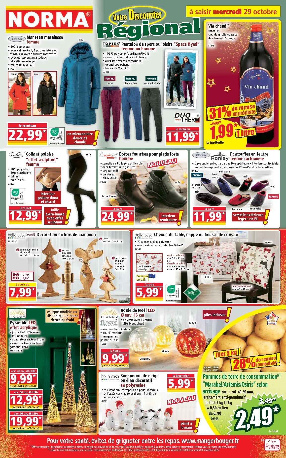 Catalogue NORMA valable du 29/10 au 04/11