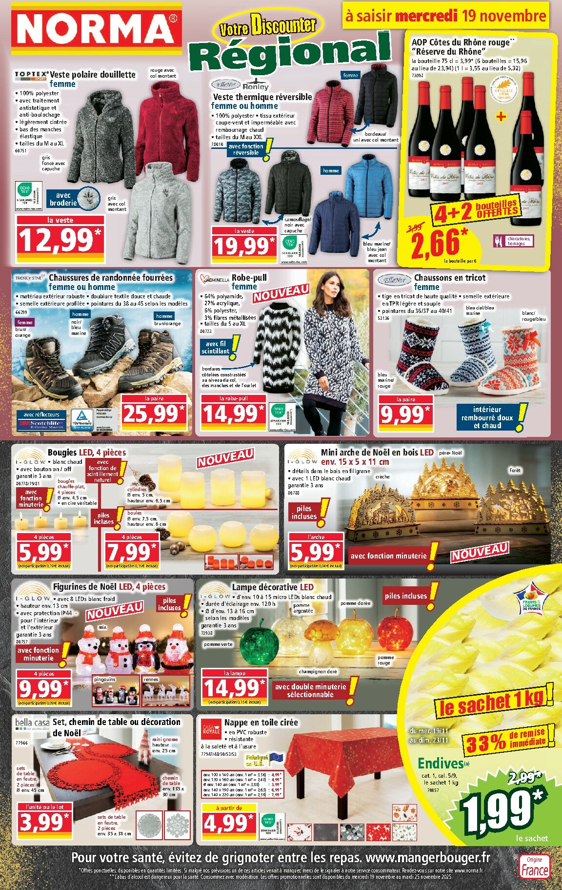 Catalogue NORMA valable du 19/11 au 25/11