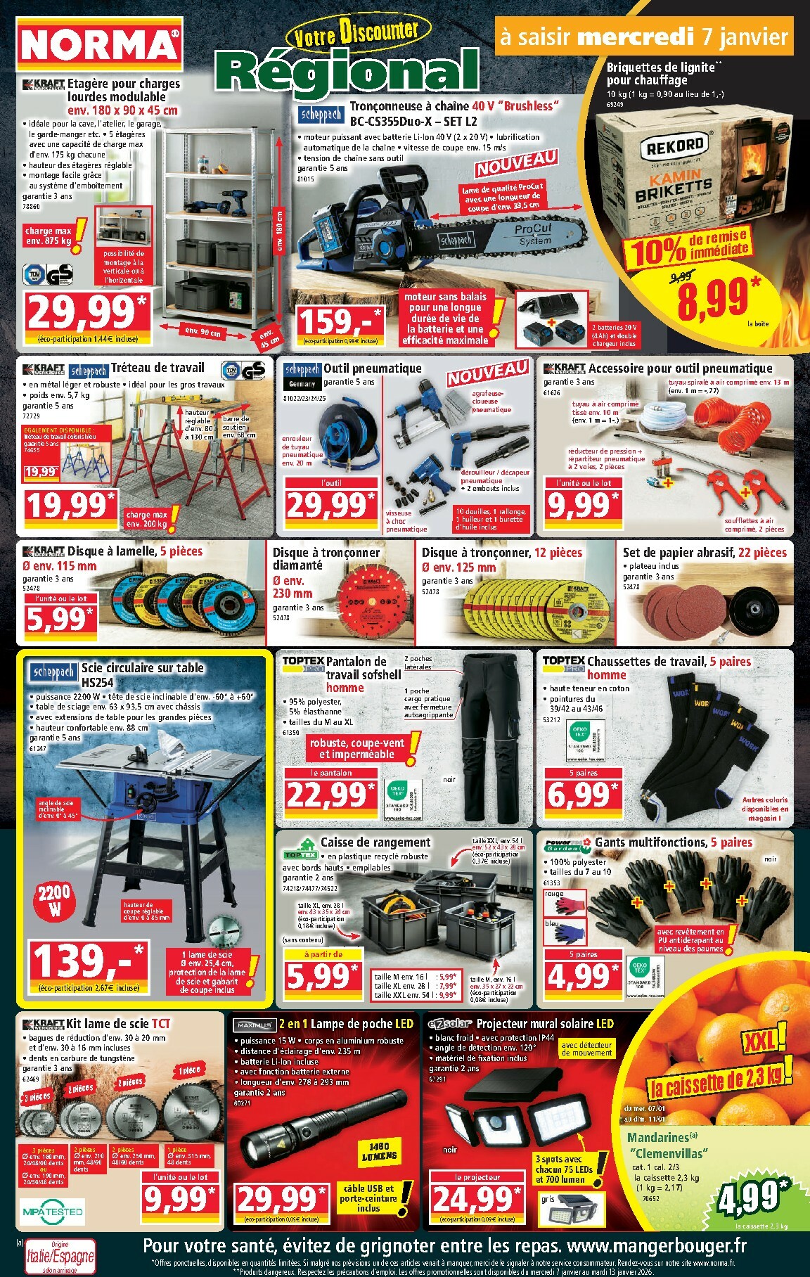 Catalogue NORMA valable du 07/01 au 13/01