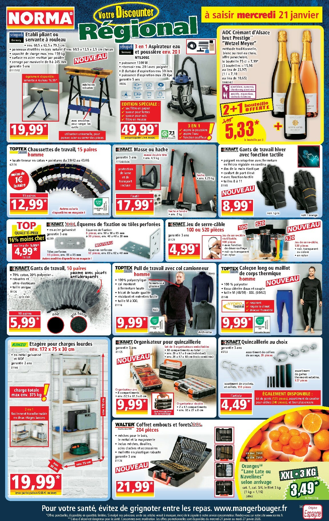 Catalogue NORMA valable du 21/01 au 27/01