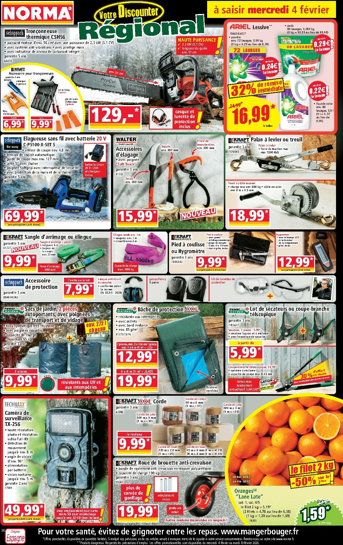 Catalogue NORMA valable du 04/02 au 10/02