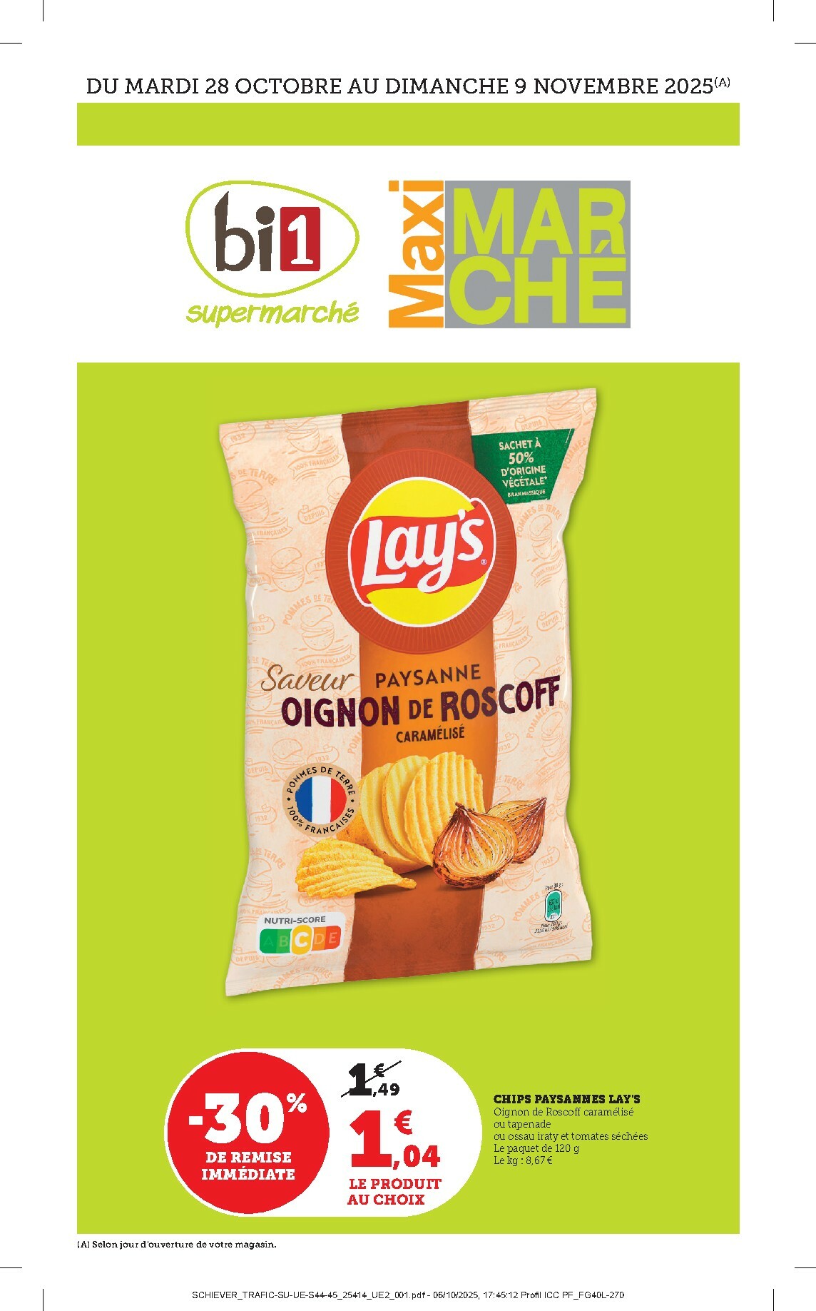 Catalogue Bi1 valable du 28/10 au 09/11