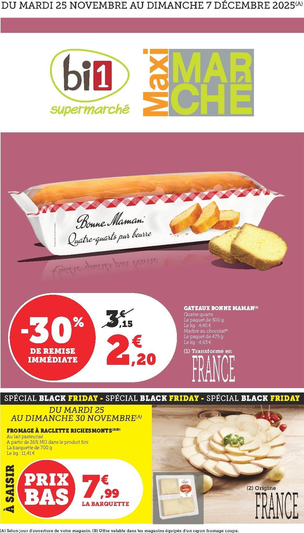 Catalogue Bi1 valable du 25/11 au 07/12