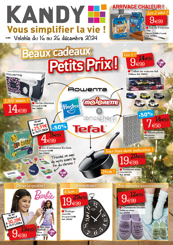 Catalogue Kandy valable dès 16/12 - 26/12