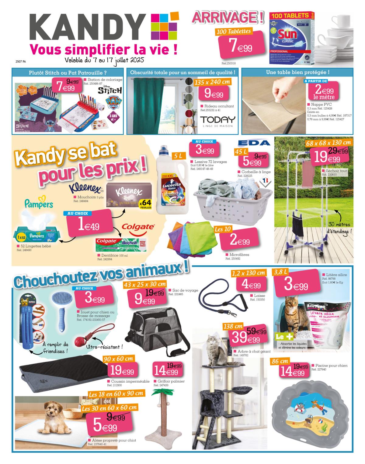 Catalogue Kandy valable du 07/07 au 17/07