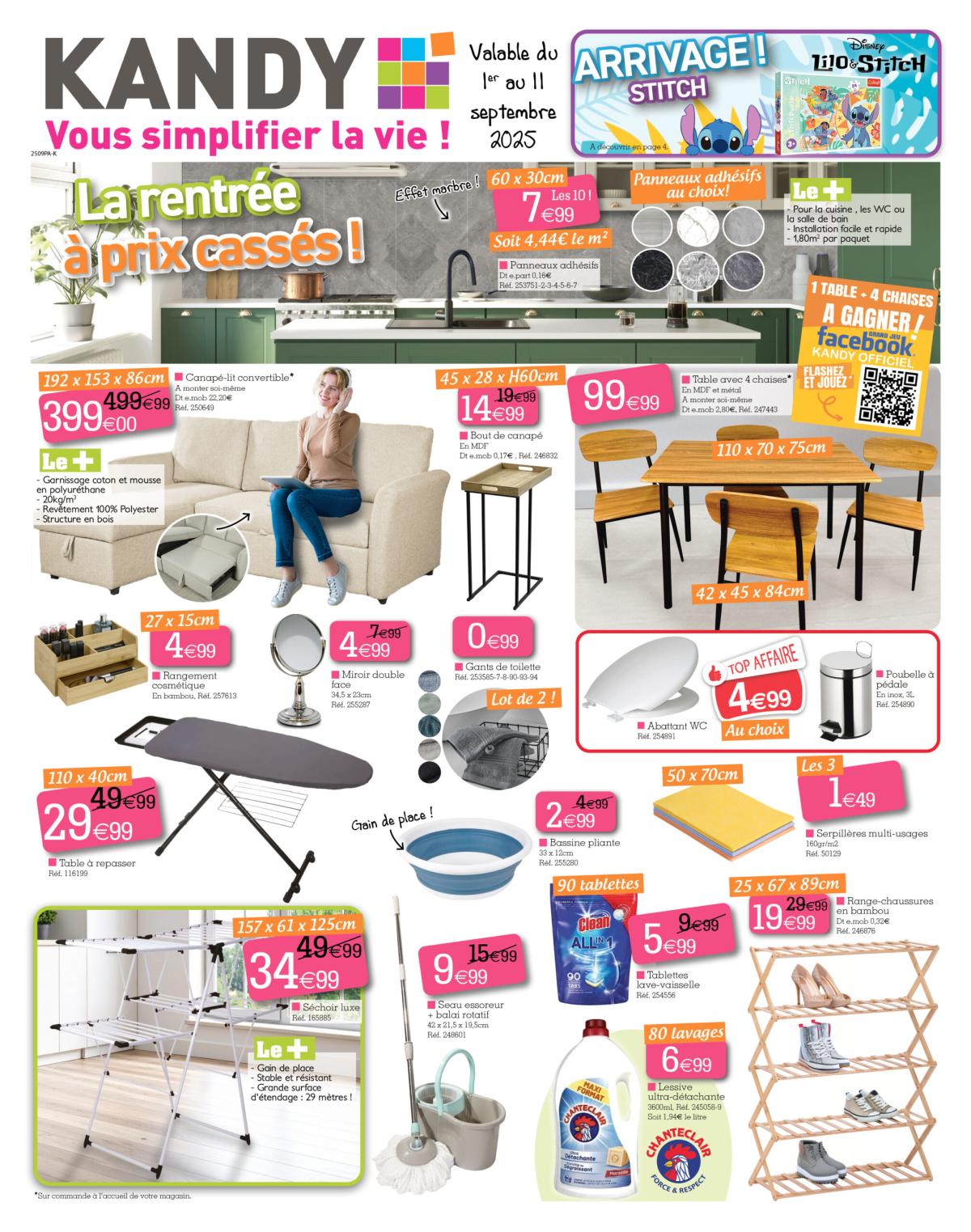 Catalogue Kandy valable du 01/09 au 11/09